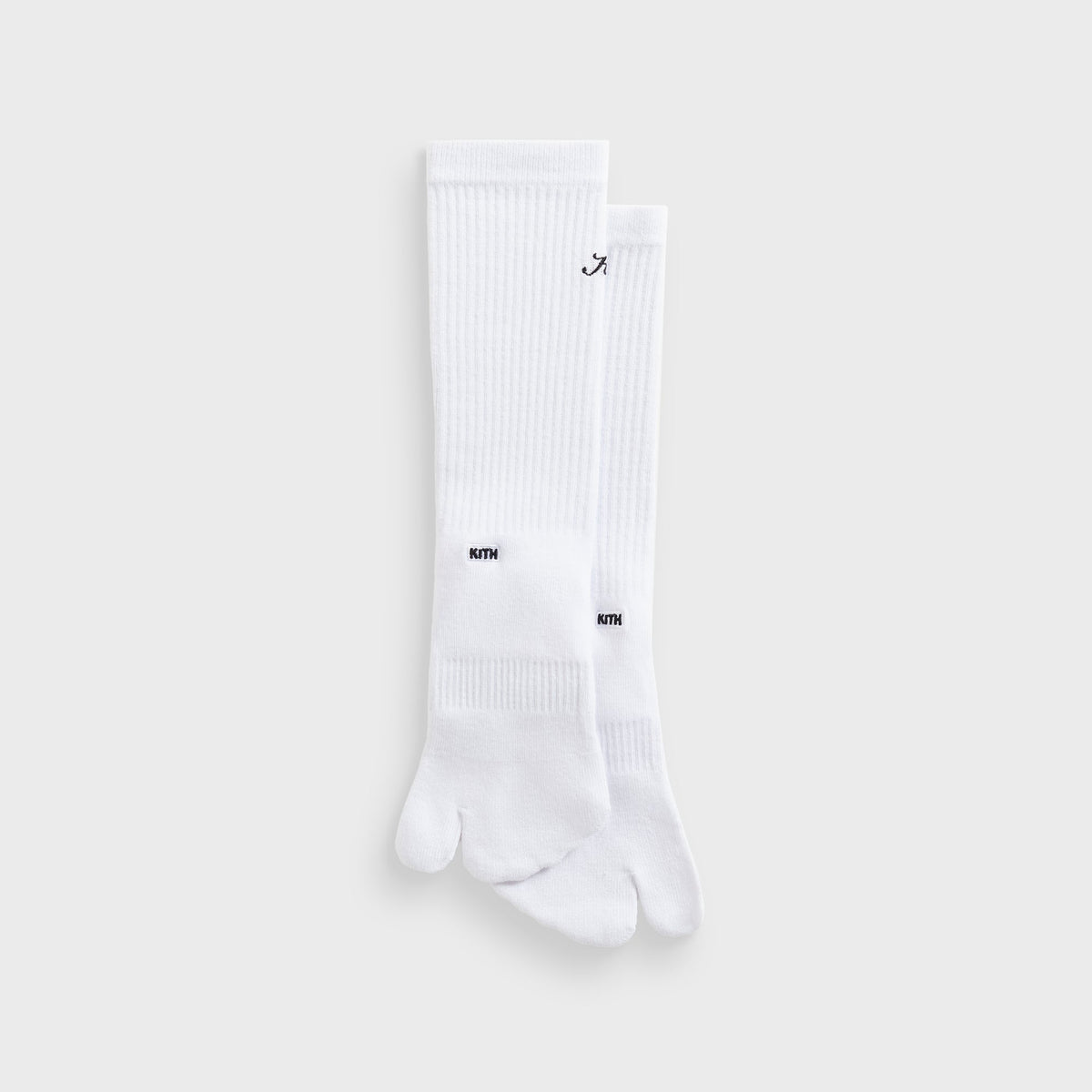 Kith Women Cotton Lightweight Crew Tabi Socks - White