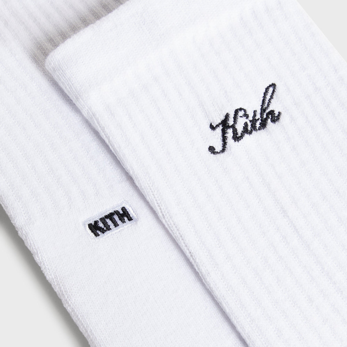 Kith Women Cotton Lightweight Crew Tabi Socks - White