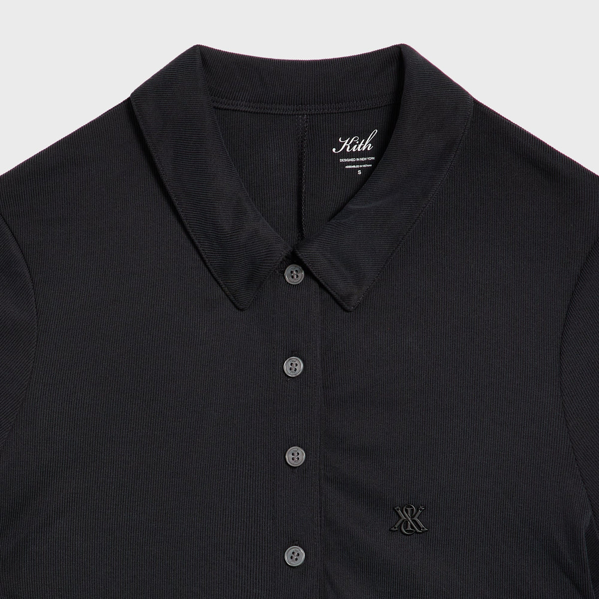 Kith Women Rose Polo Bodysuit - Black