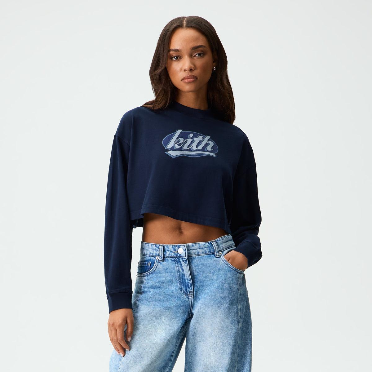 Kith Women Jasper Fastball Long Sleeve Tee - Placid