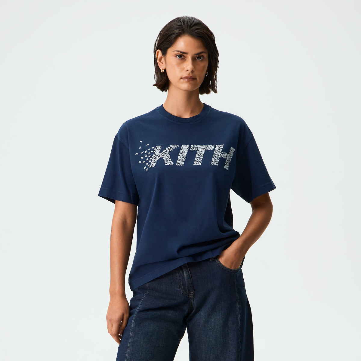 Kith Women Vintage K Particle Tee - Placid