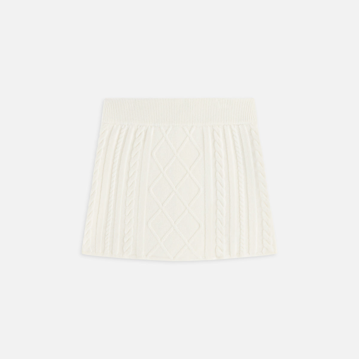 Kith Women Ember Cable Knit Mini Skort - Sandrift