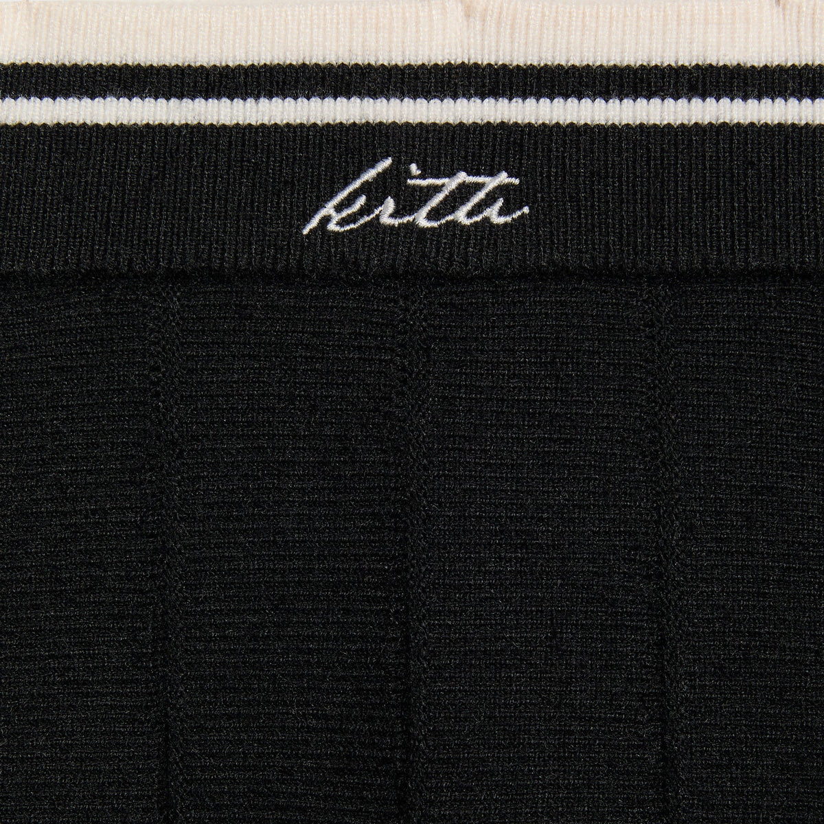 Kith Women Hana Pleated Sweater Skort - Black