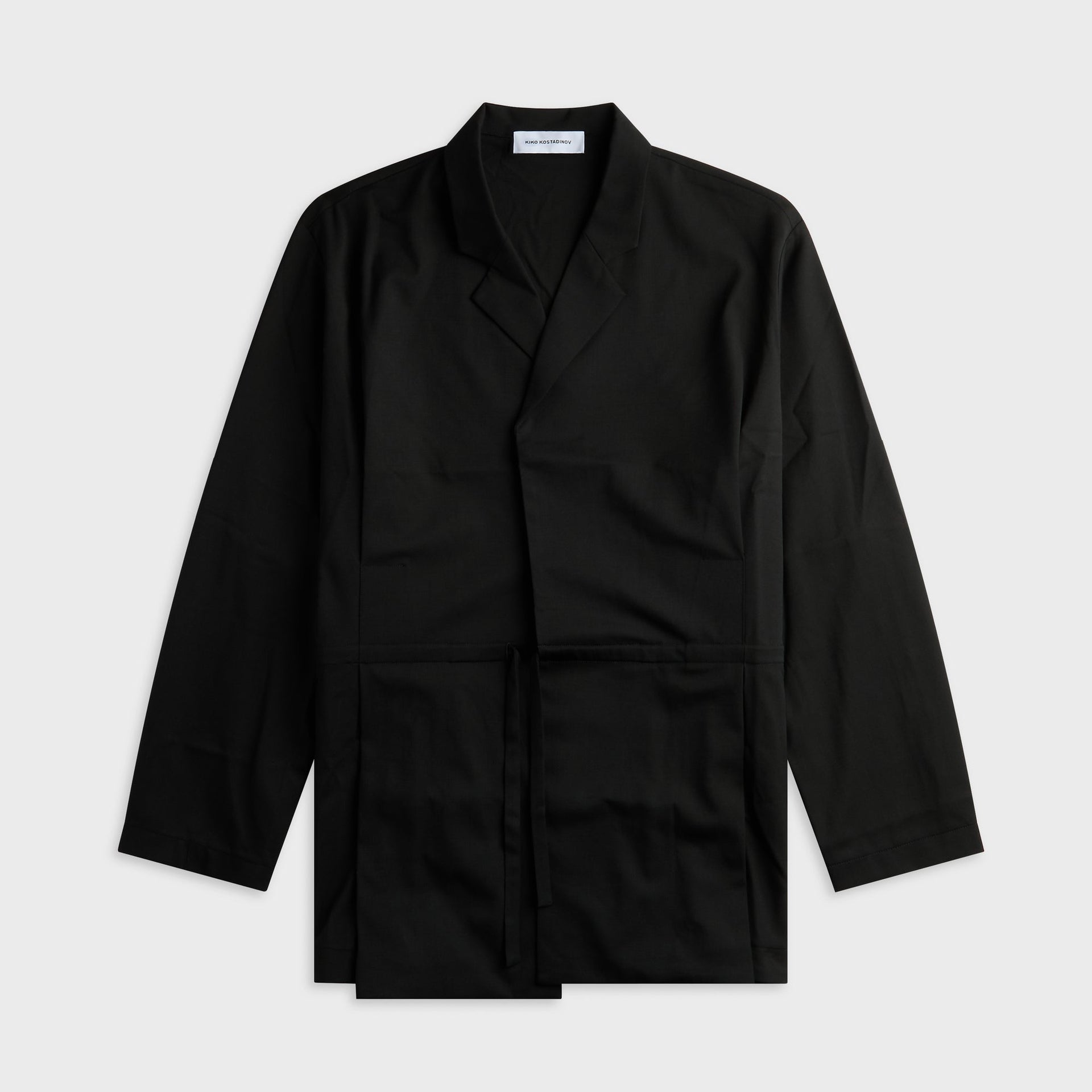 Kiko Kostadinov Laan Gathered Blazer - Crow Black