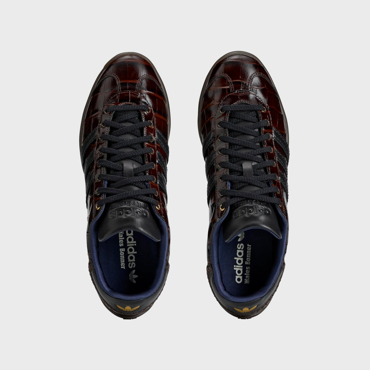 adidas x Wales Bonner Karintha Croc - Dark Brown / Core Black / Gold Metallic