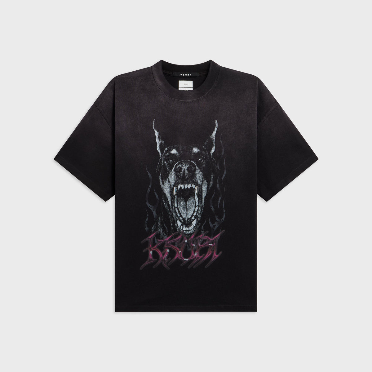 Ksubi K9 Ekcess Short Sleeve Tee - Black Fade