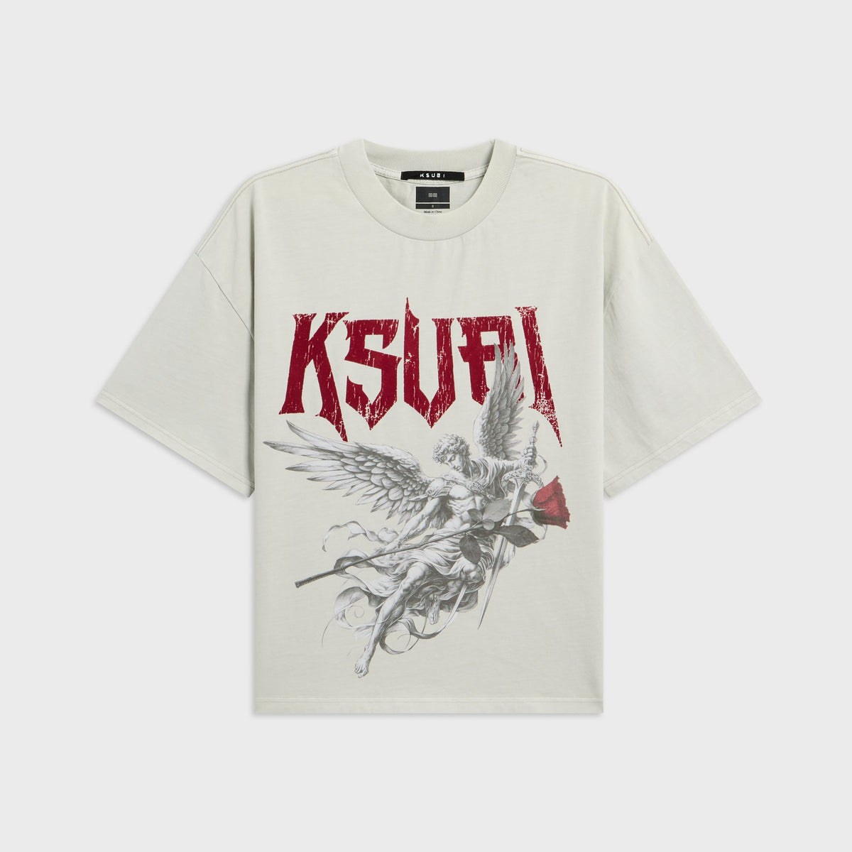 Ksubi Angel Halen Short Sleeve Krete Tee - Grey