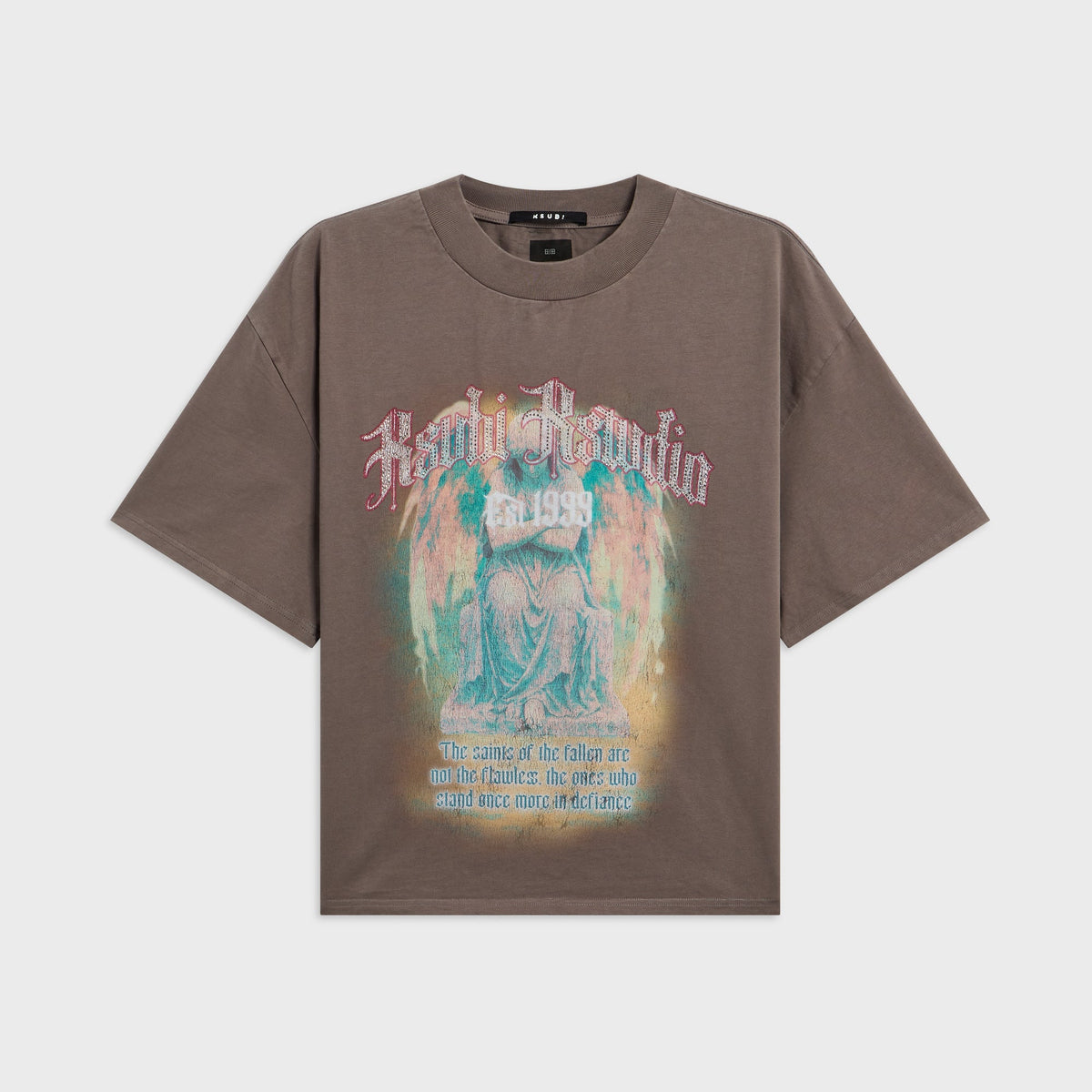 Ksubi Ksaint Ekcess Short Sleeve Tee - Charcoal