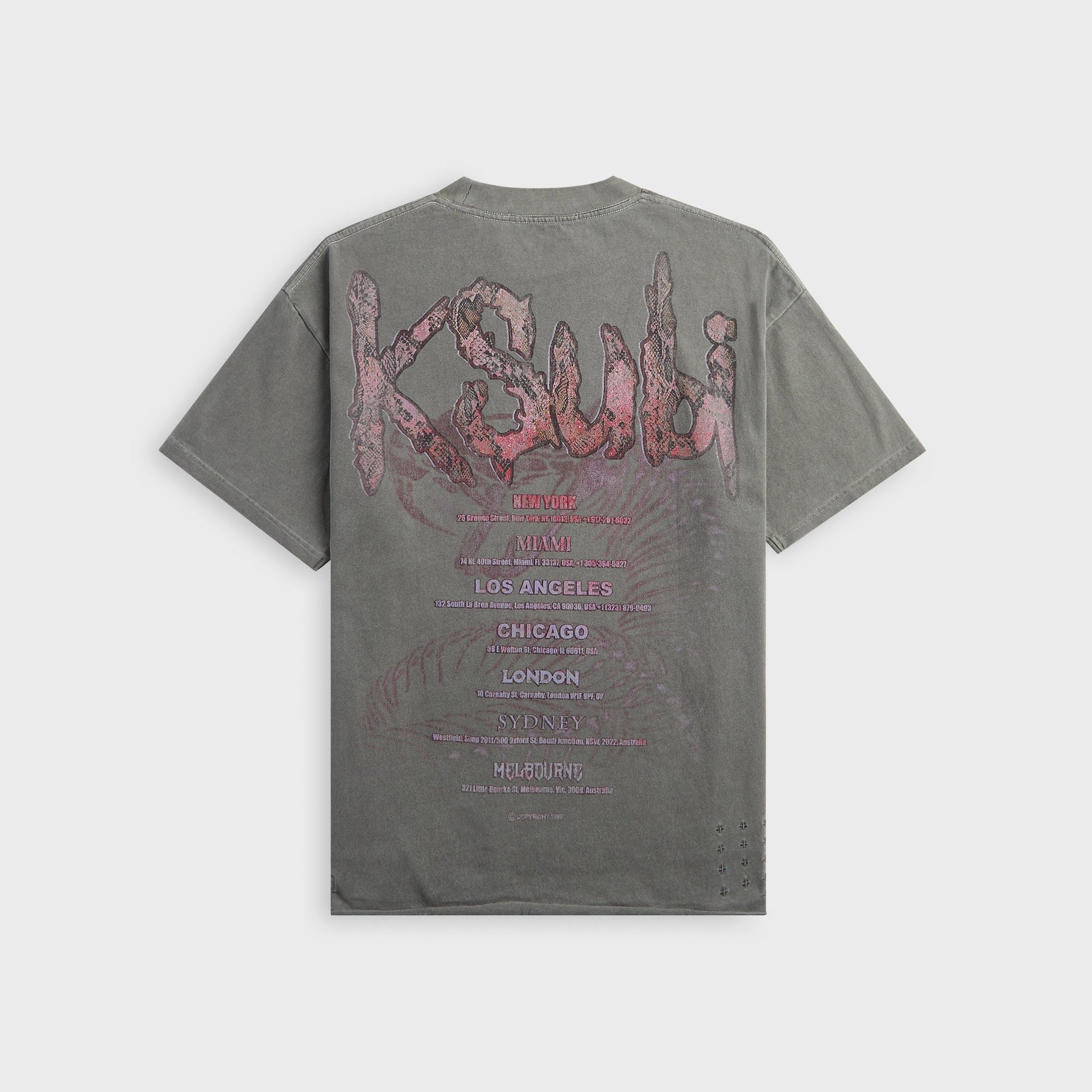 Ksubi Knotted Ekcess Short Sleeve Tee - Charcoal