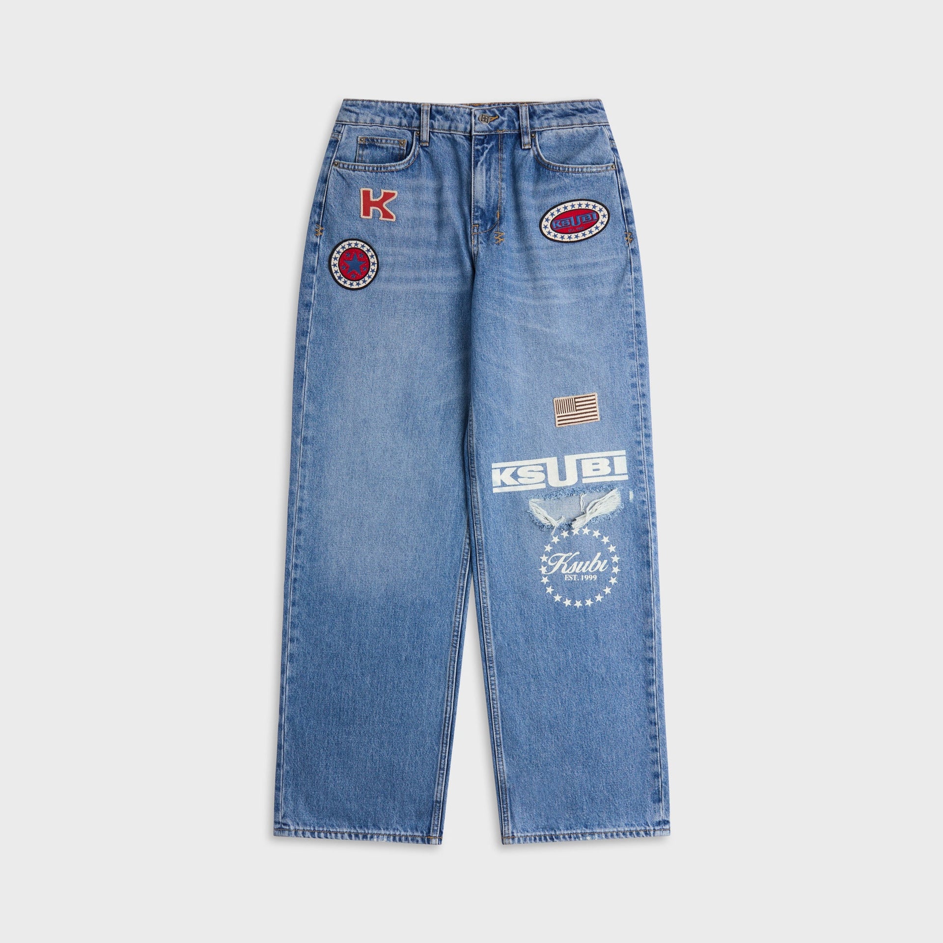 Ksubi Low RIder Horizon Garage Patches Jean - Denim