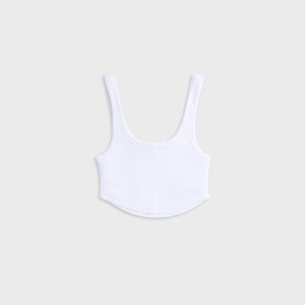 Ksubi Badge Chloe Crop Tank Top - White