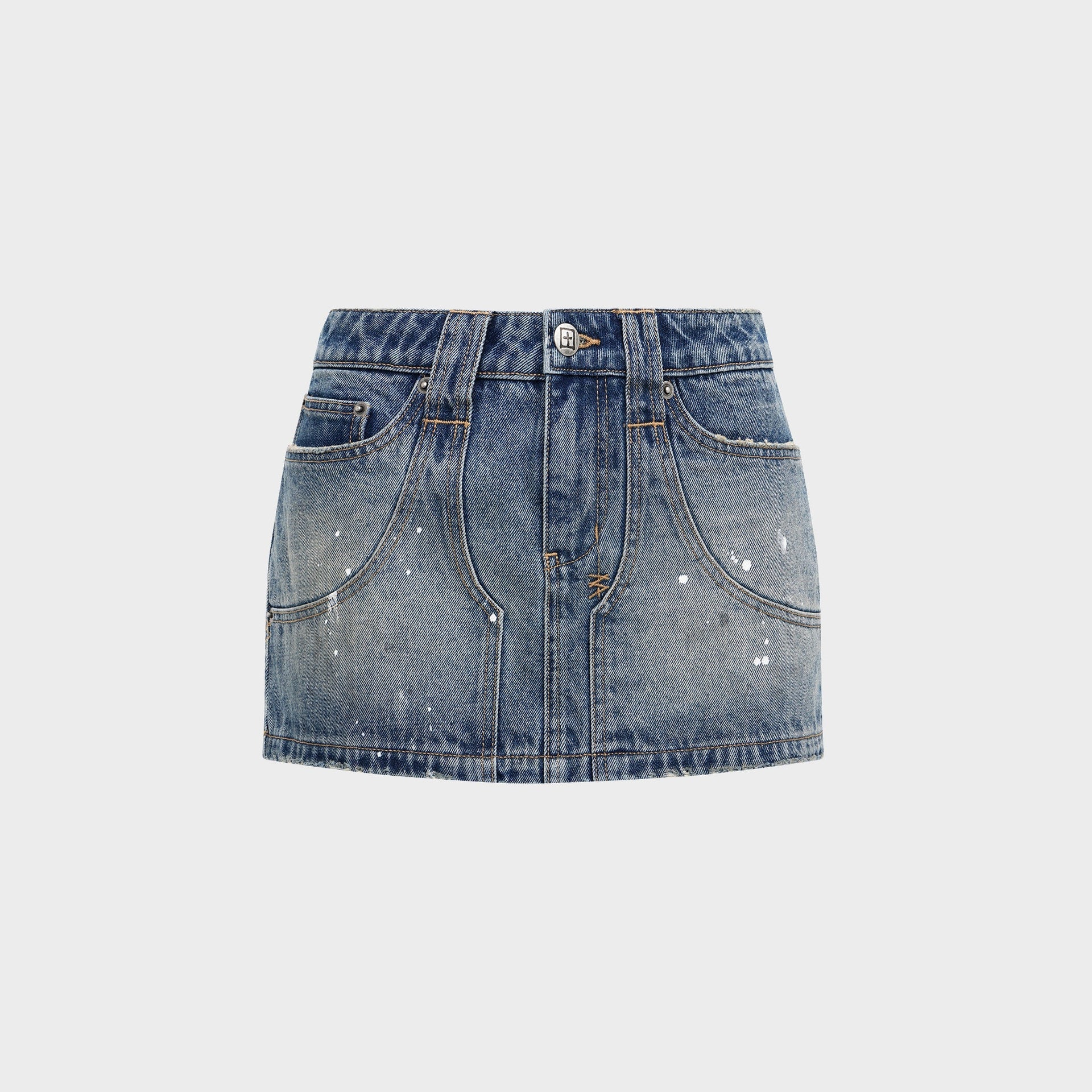 Ksubi Micro Mini Denim Skirt - Painter Blue