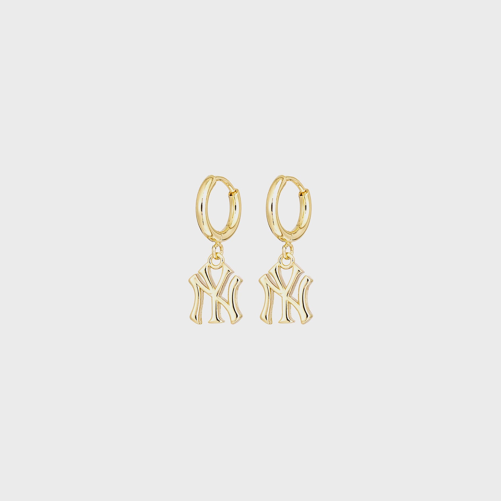 Luv AJ The NY Logo Charm Earrings - Gold