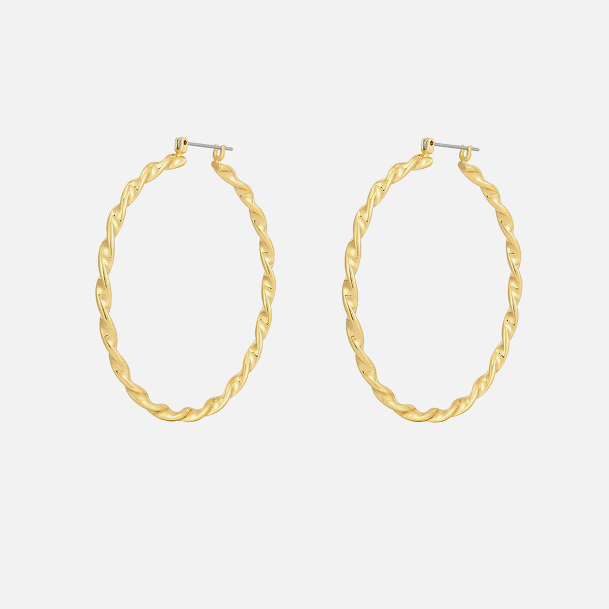 Luv AJ Hanalei Twisted Hoops - Gold