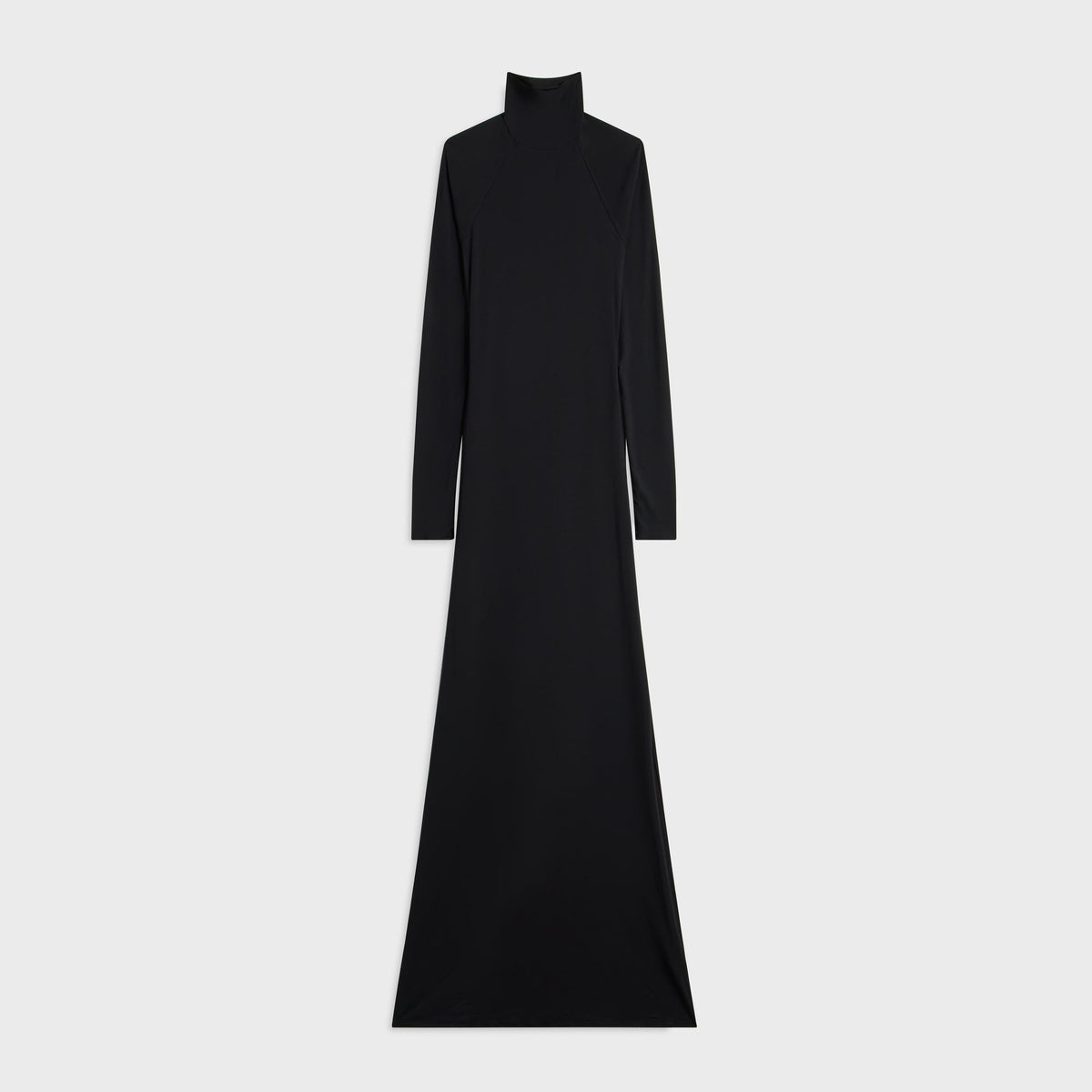 The Line by K Lenny Open Back Turtleneck Maxi Dress - Black