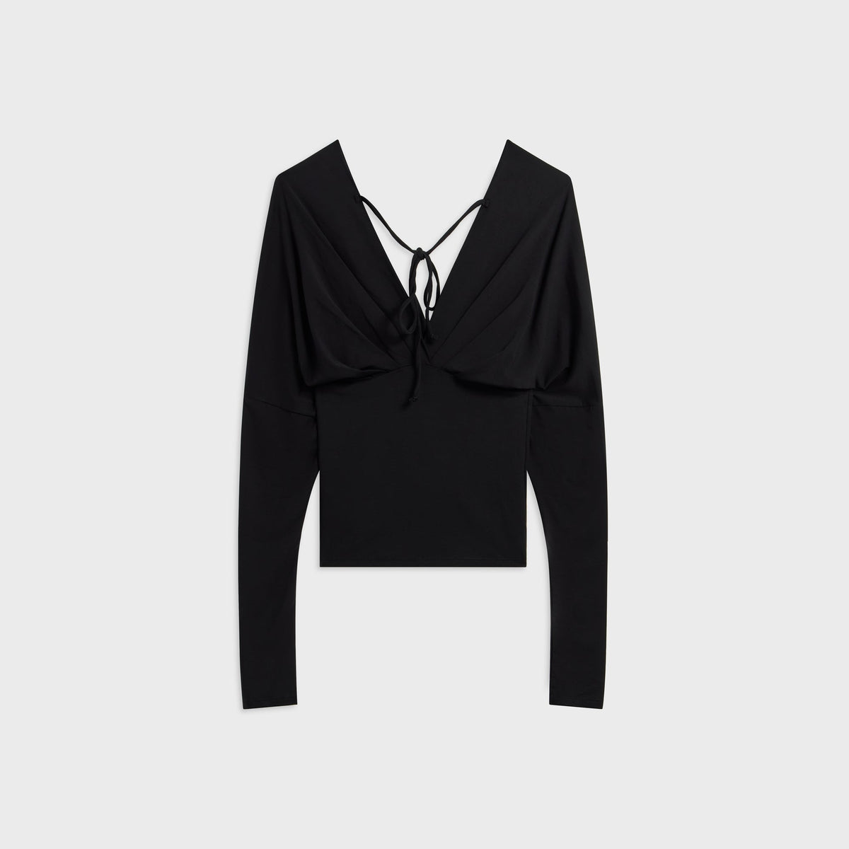 The Line by K Selvie Dropped Shoulder Long Sleeve Top - Black