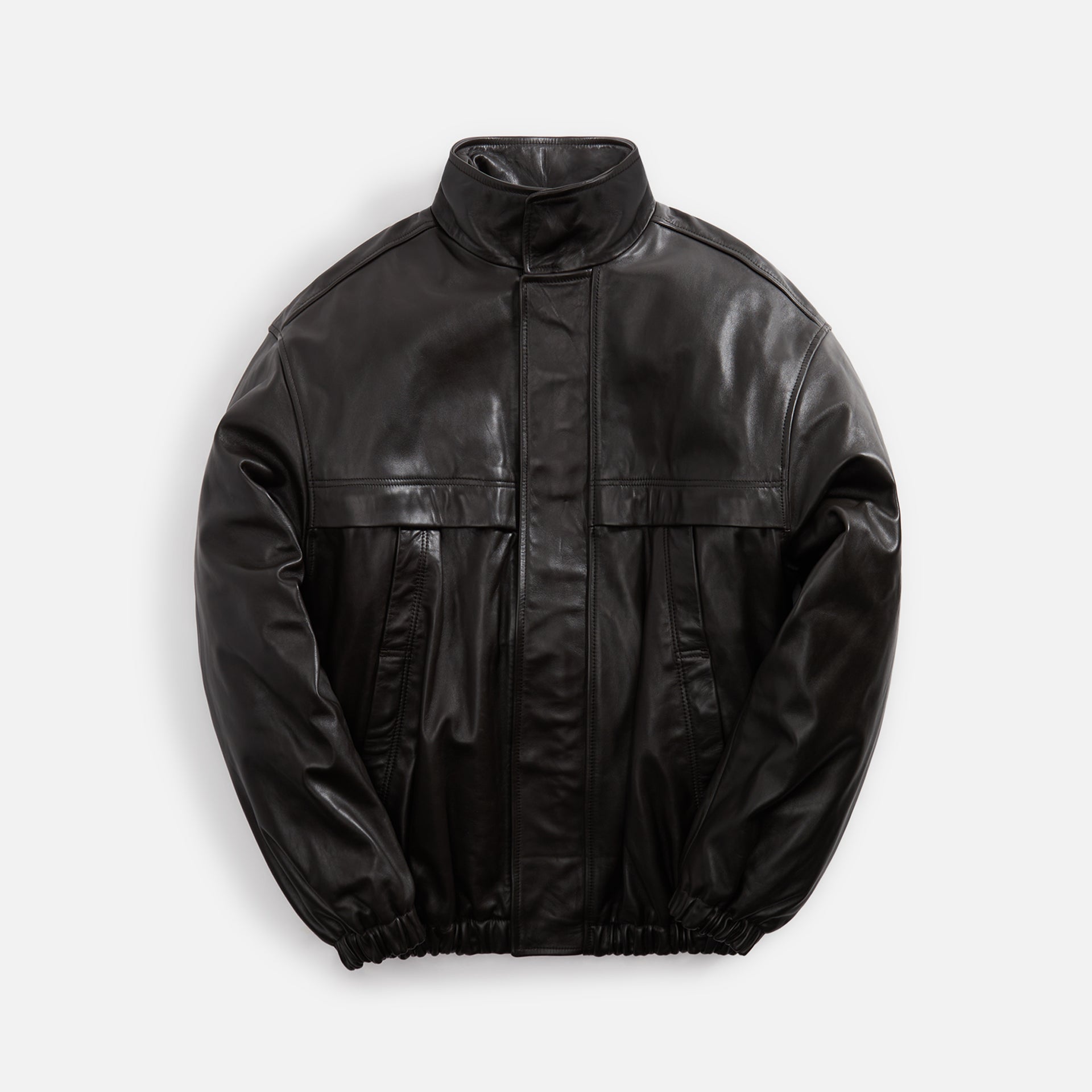 Lemaire Boxy Leather Blouson - Dark Chocolate