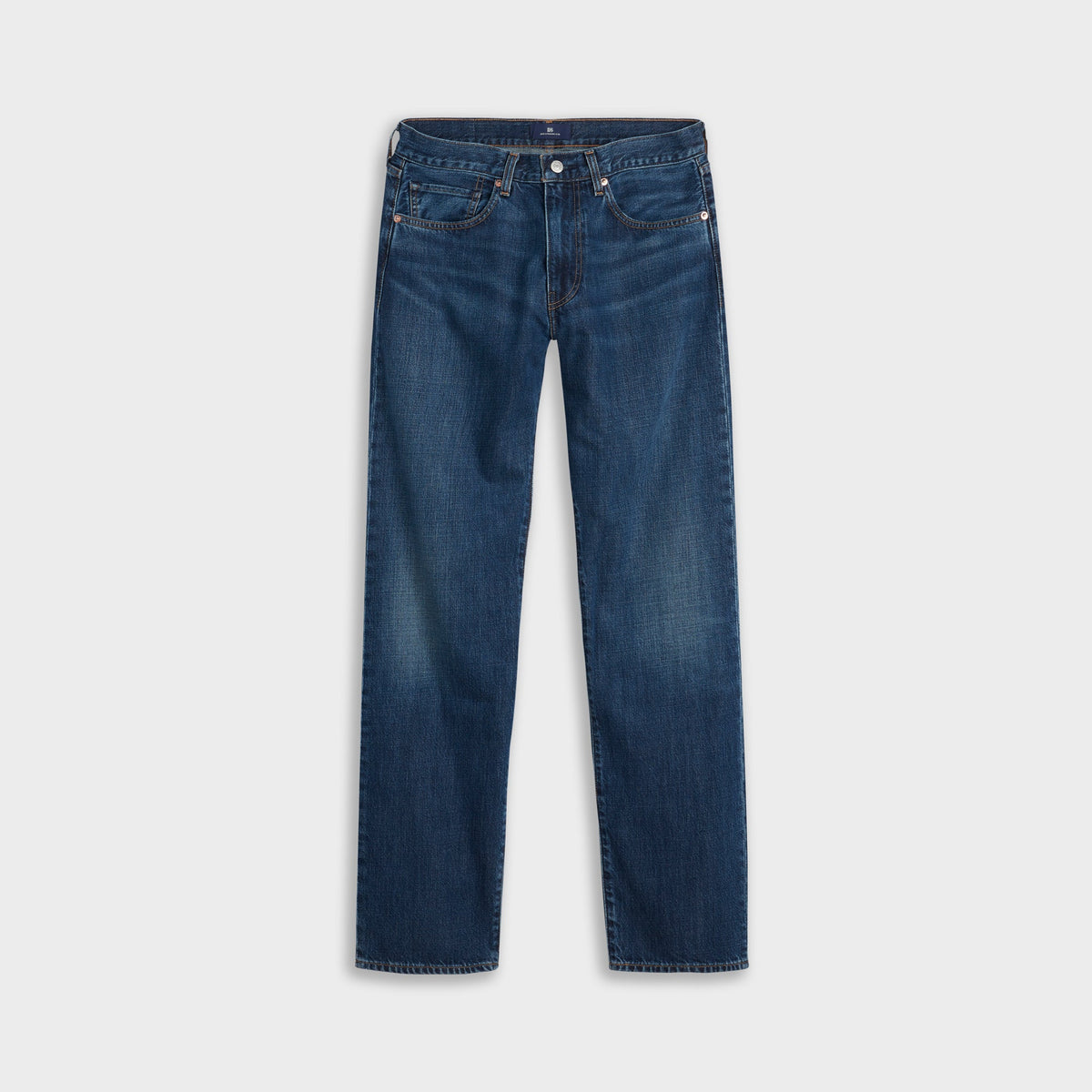 Levi's Blue Tab Anchor Jean in Wright dark wash, front view with straight leg and clean medium-dark denim