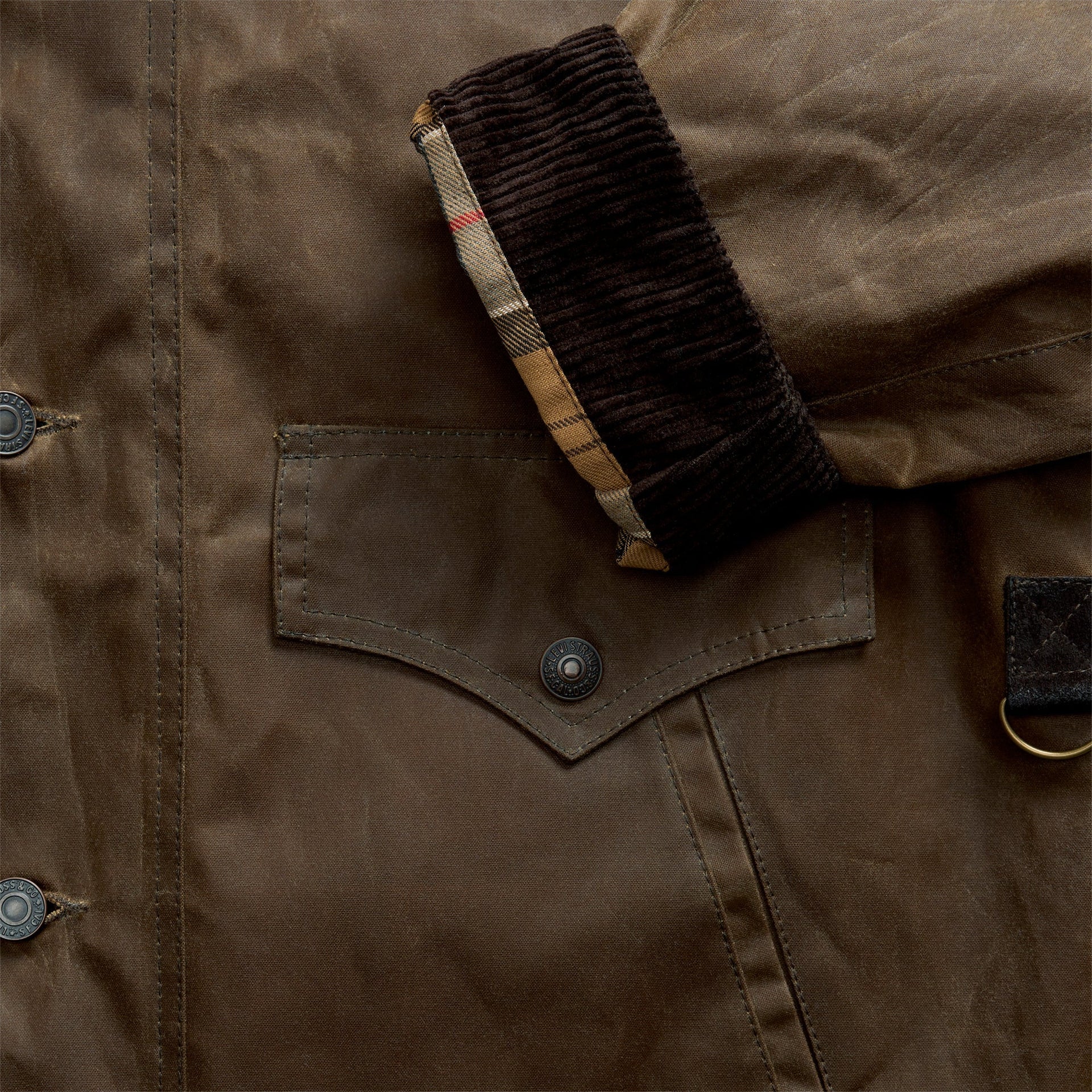Levi's x Barbour Spey Waxed Jacket - Tobacco Wax / Brown