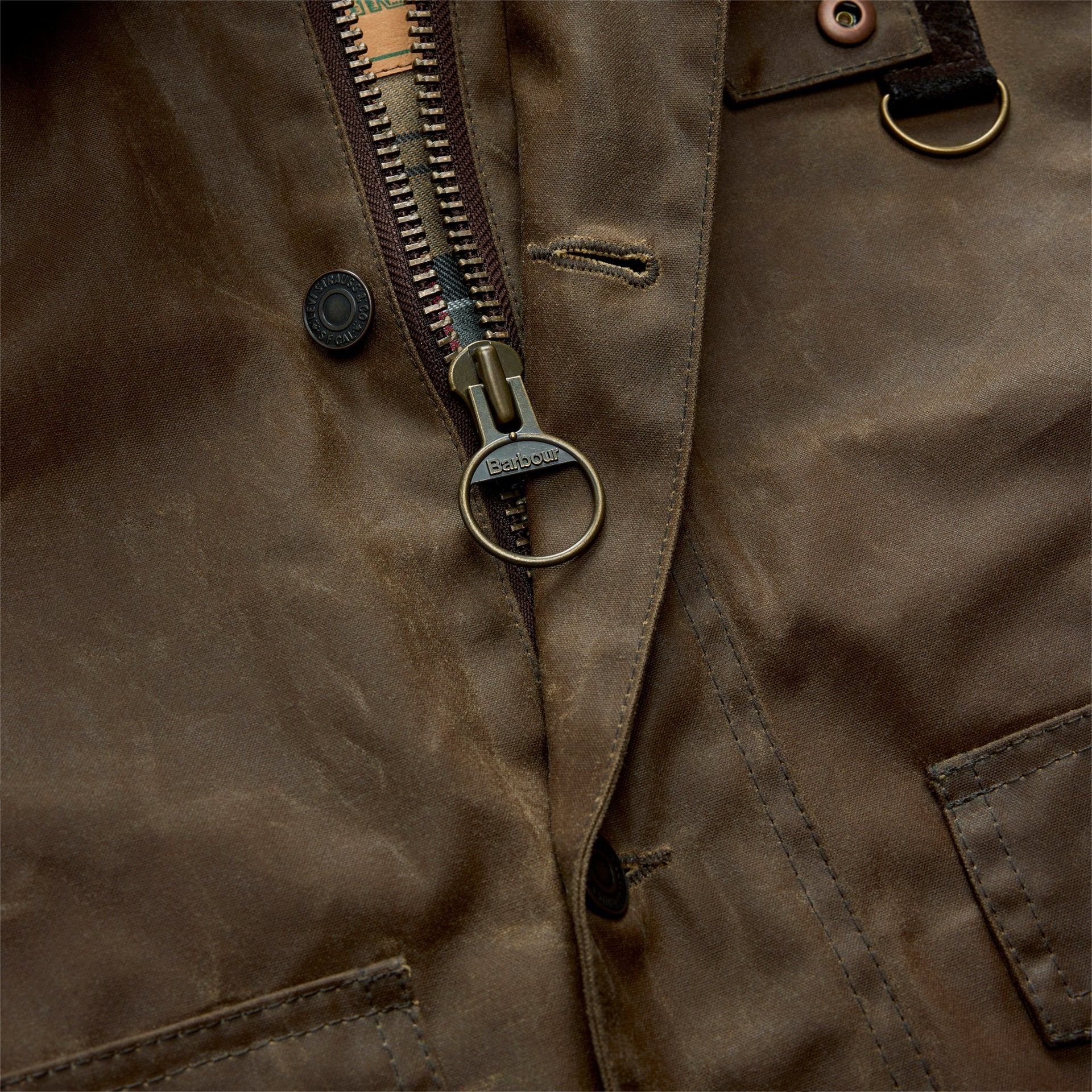 Levi's x Barbour Spey Waxed Jacket - Tobacco Wax / Brown