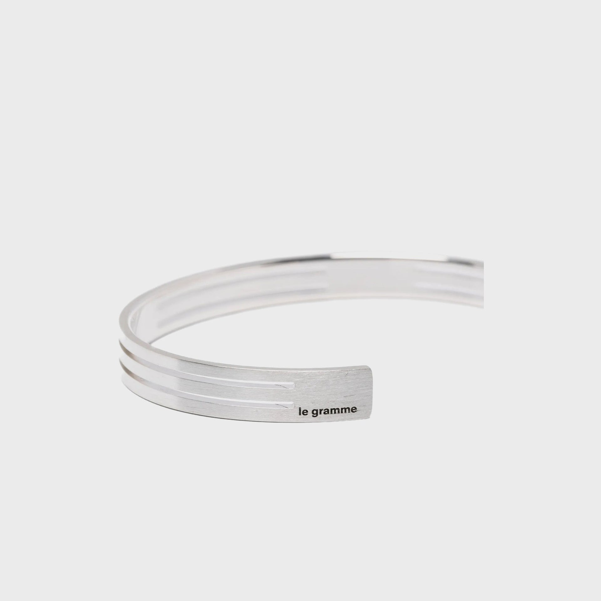 Le Gramme Grammes Punched Bracelet - Silver