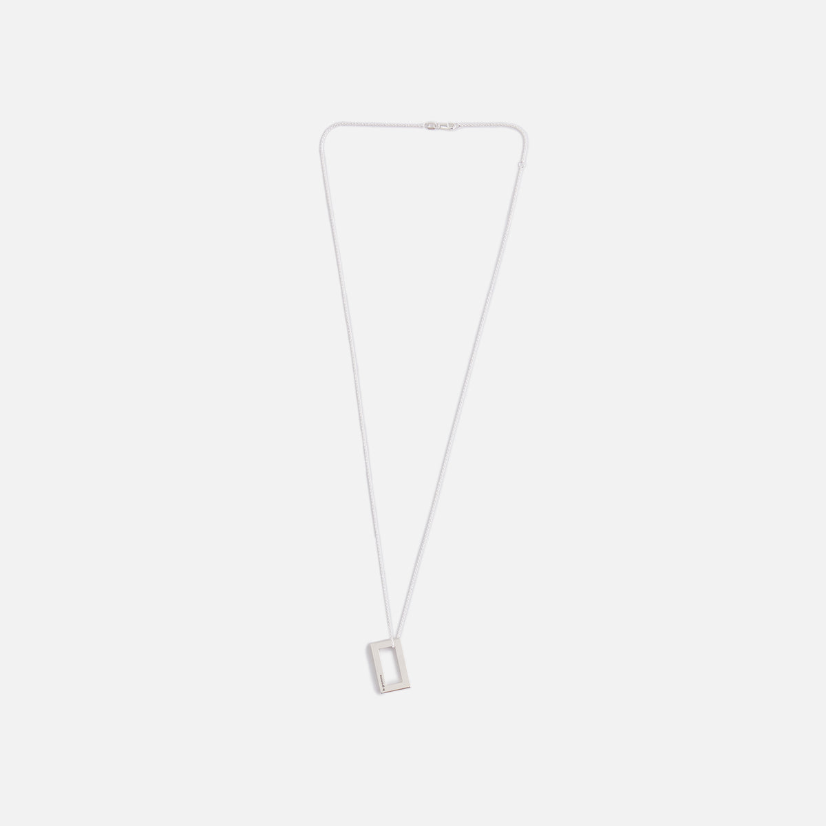 Le Gramme 3.4g Rectangle Pendant Polished Silver in Silver