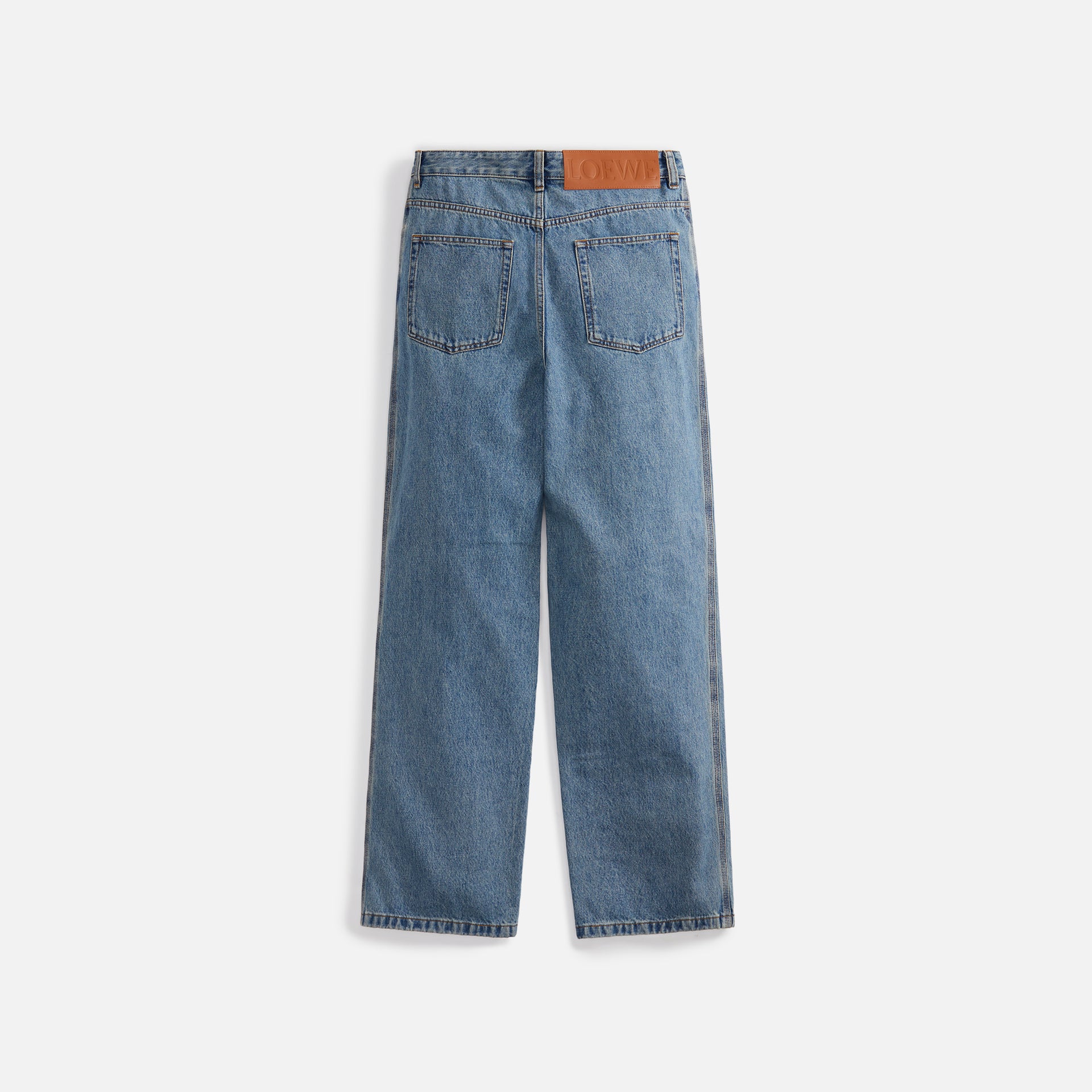 Loewe Anagram Baggy Trousers - Mid Blue Denim