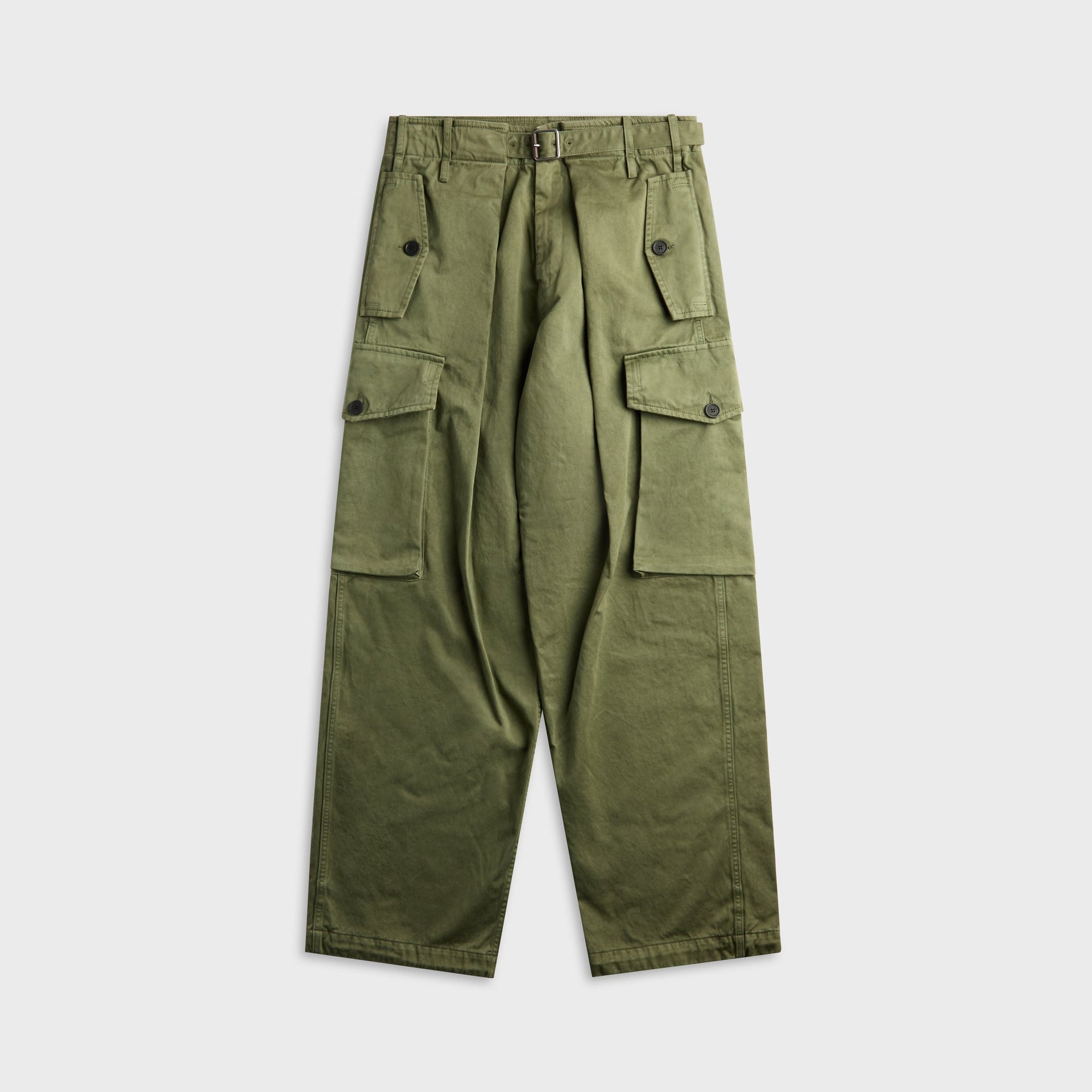 Loewe Cotton Cargo Trouser - Khaki Green