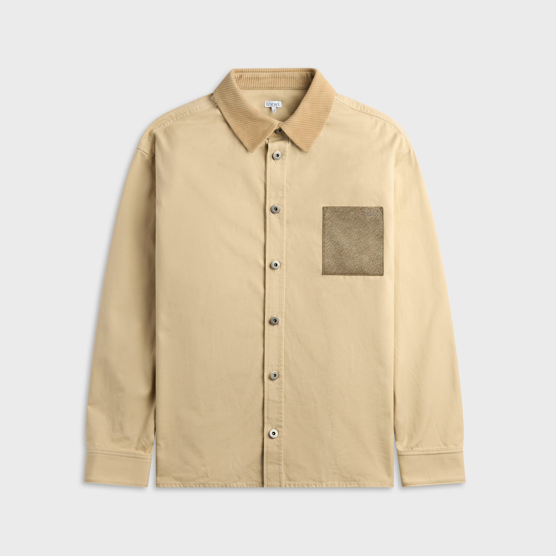 Loewe Cotton Twill Overshirt - Beige
