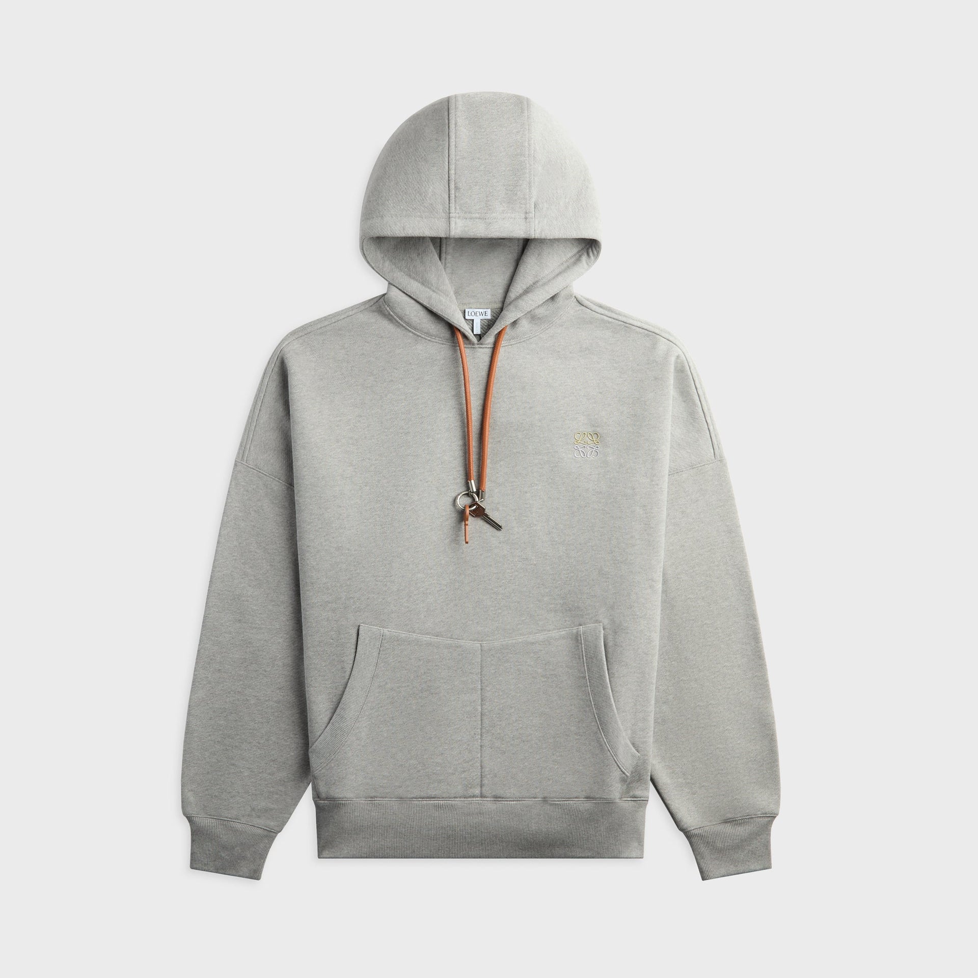 Loewe Cotton Relaxed Fit Hoodie - Grey Melange