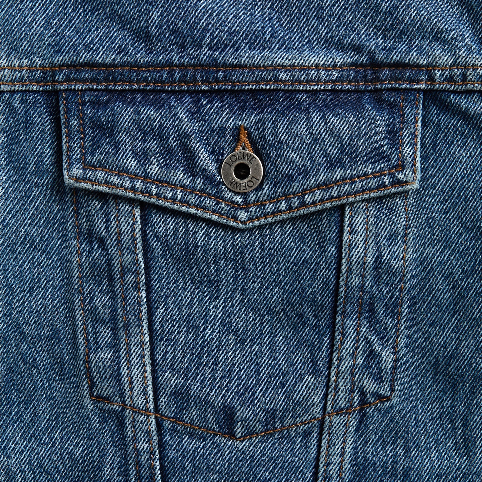 Loewe Anagram Denim Jacket - Jeans Blue