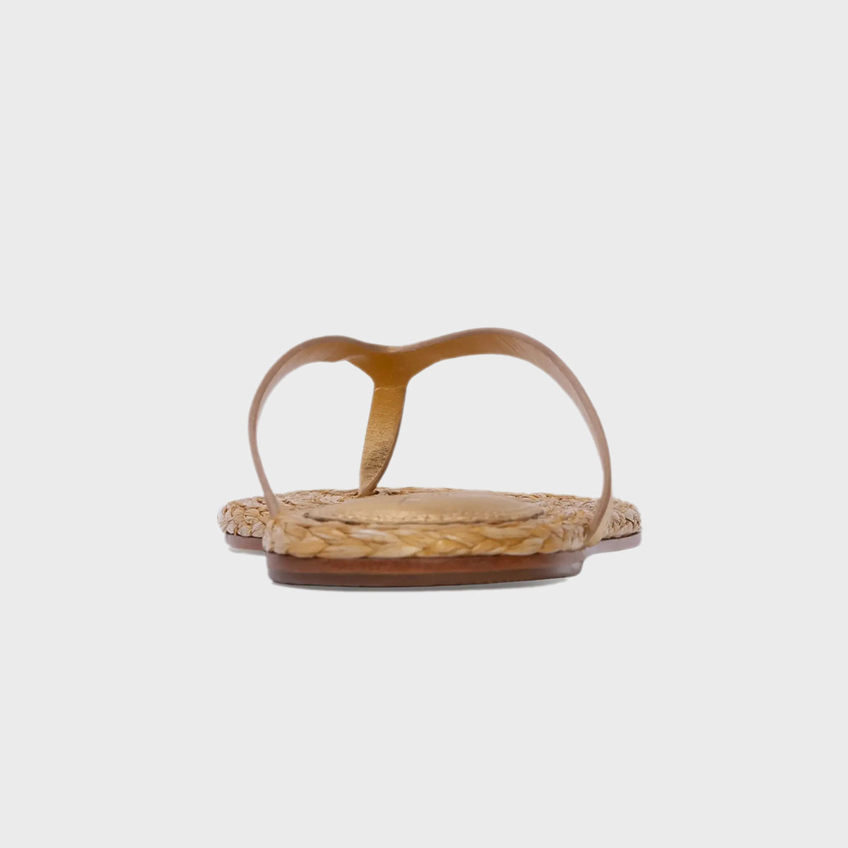 Black Suede Studio Alaya - Natural Raffia / Gold Metallic Leather