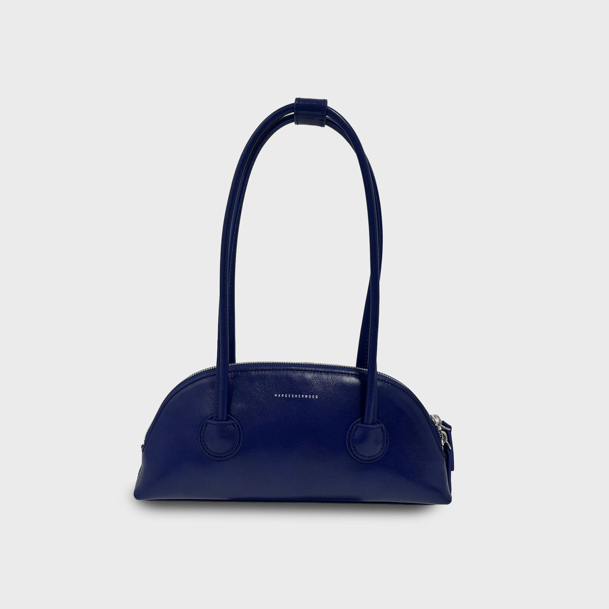 MARGESHERWOOD Bessette Shoulder Bag - Royal Blue Glossy Plain
