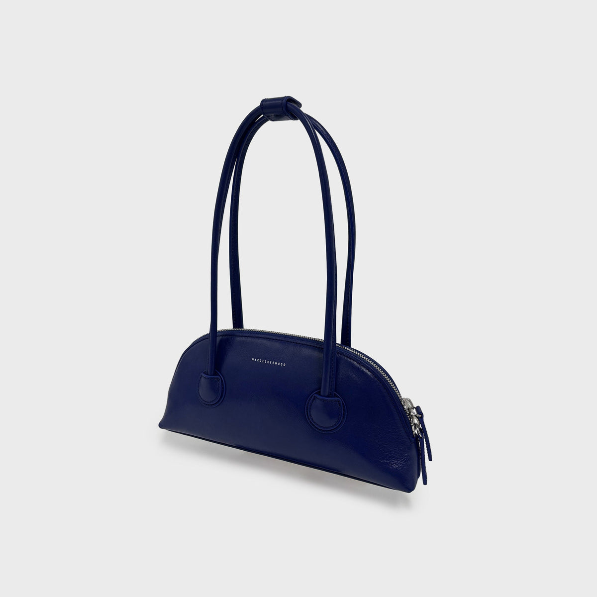 MARGESHERWOOD Bessette Shoulder Bag - Royal Blue Glossy Plain
