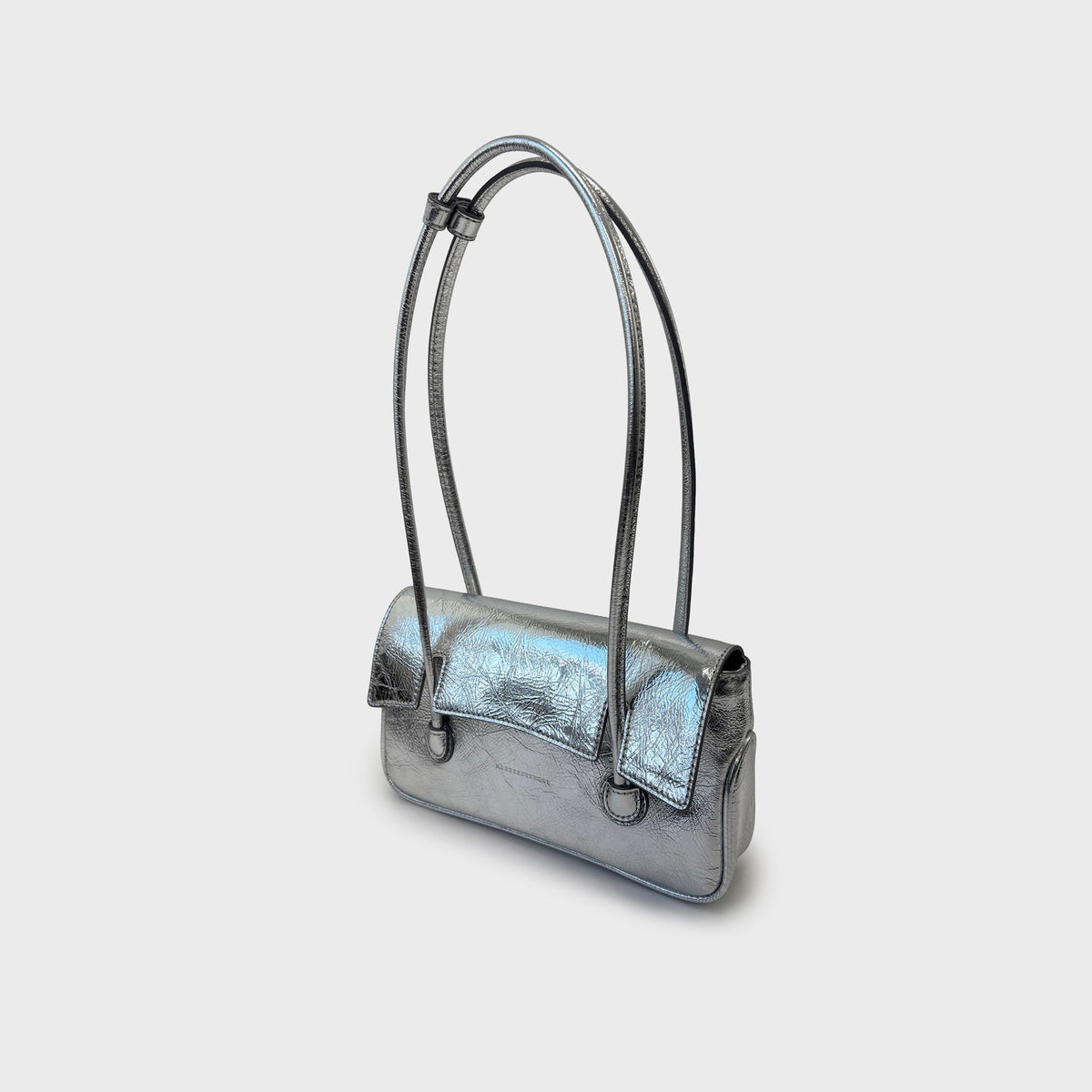 MARGESHERWOOD Flap Small Bag - Silver Crinkle