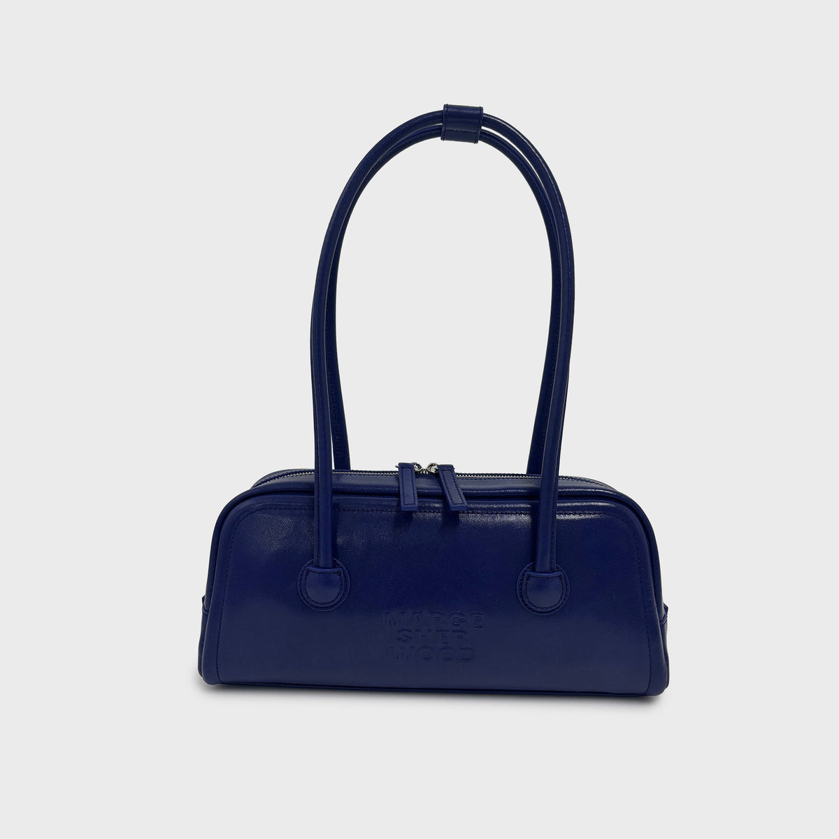 MARGESHERWOOD Soft Boston EW Bag - Royal Blue Glossy Plain