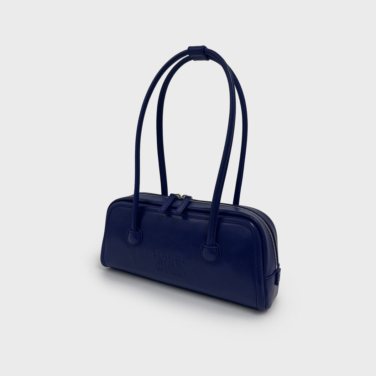 MARGESHERWOOD Soft Boston EW Bag - Royal Blue Glossy Plain
