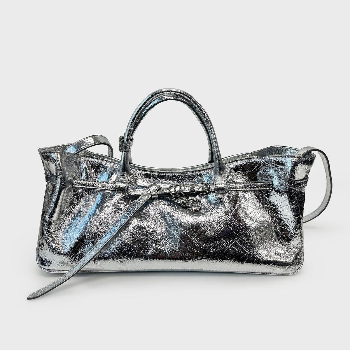 MARGESHERWOOD Grandma Used Bag - Silver Crinkle