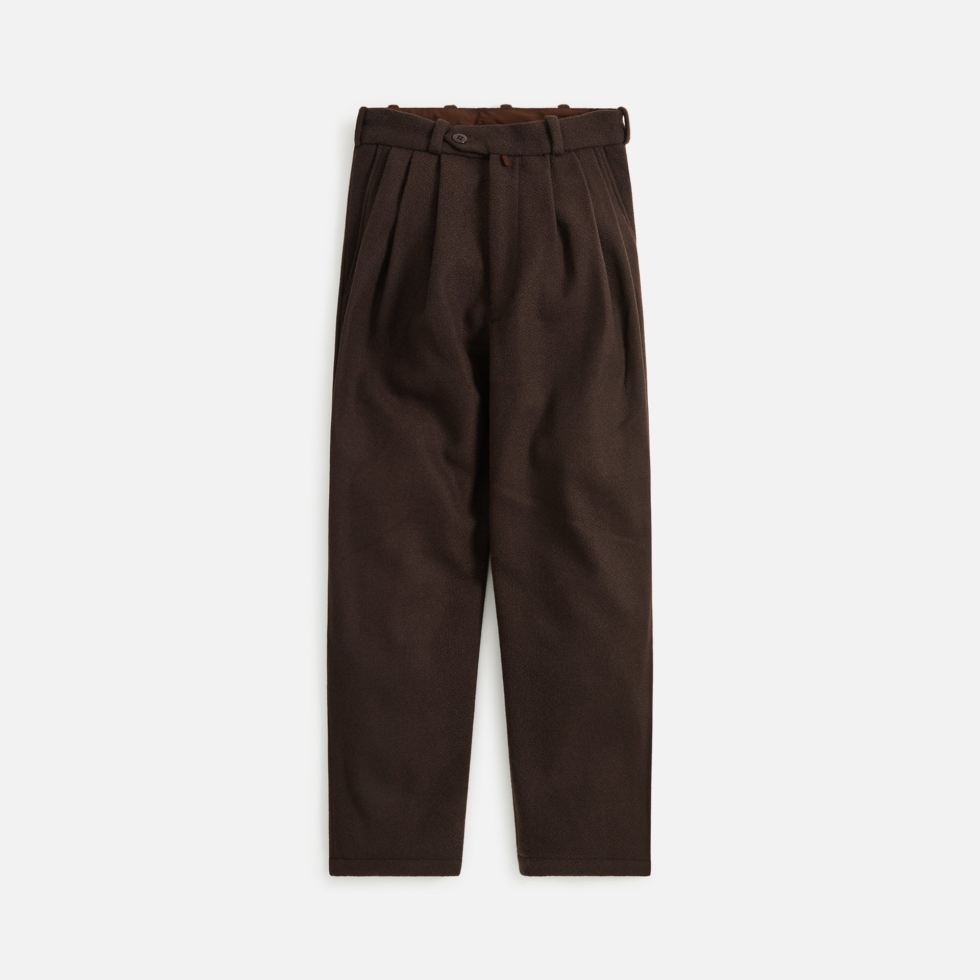 Monitaly Triple Tuck Wide Pants - Vicente Brown