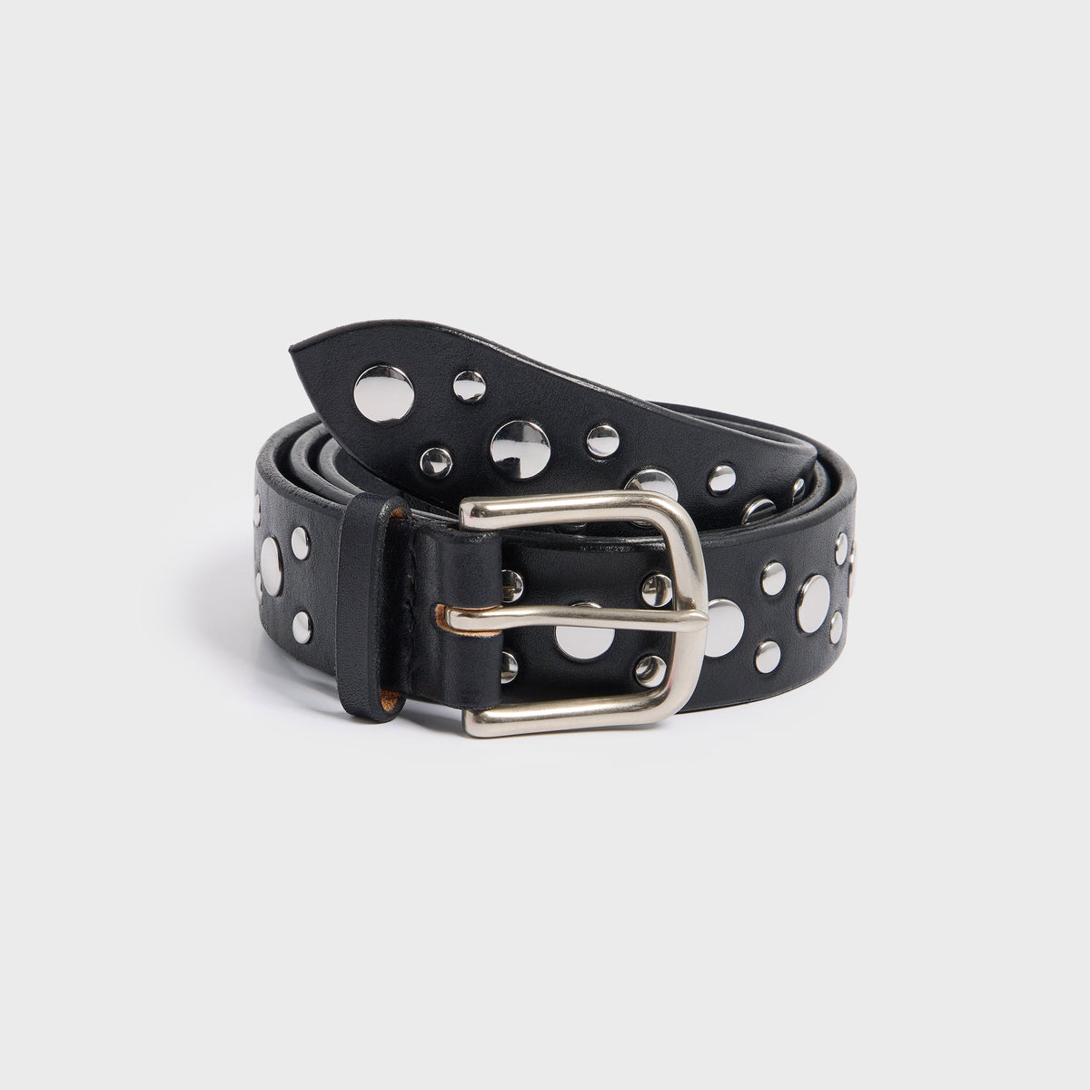 Maximum Henry Studded Slim Standard Belt - Black