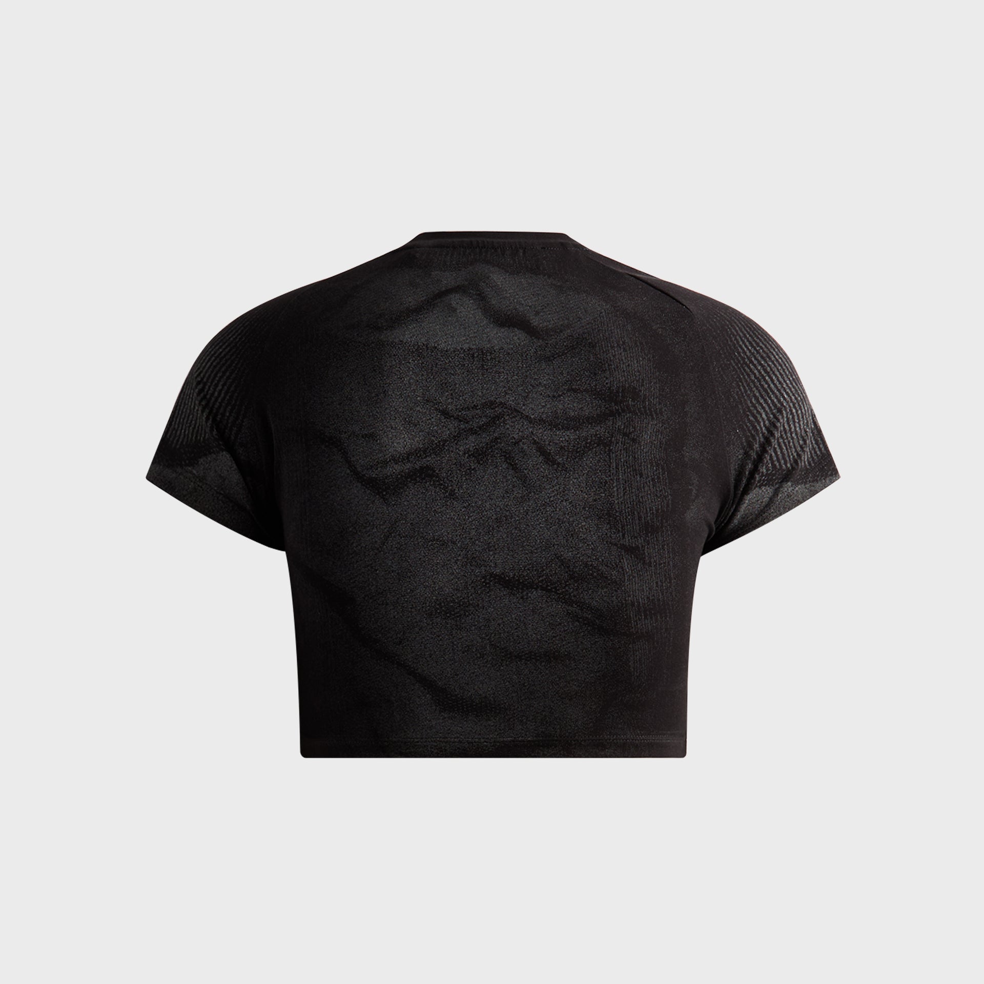 MISBHV Activewear Printed Jersey Crop Tee - Black