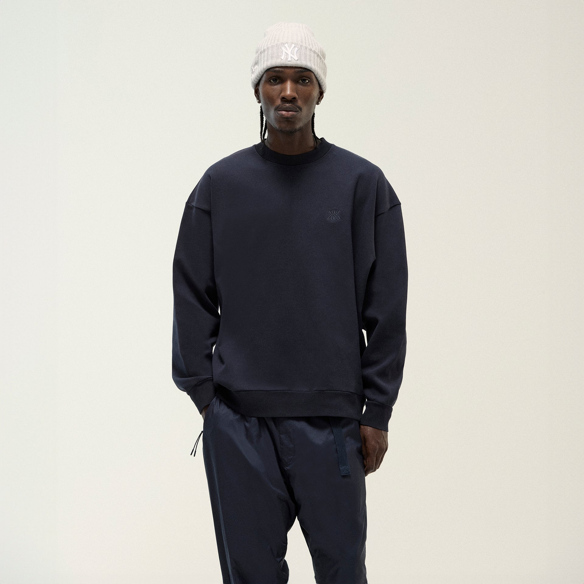 kith.mompact Knit Nelson Crewneck - Captain