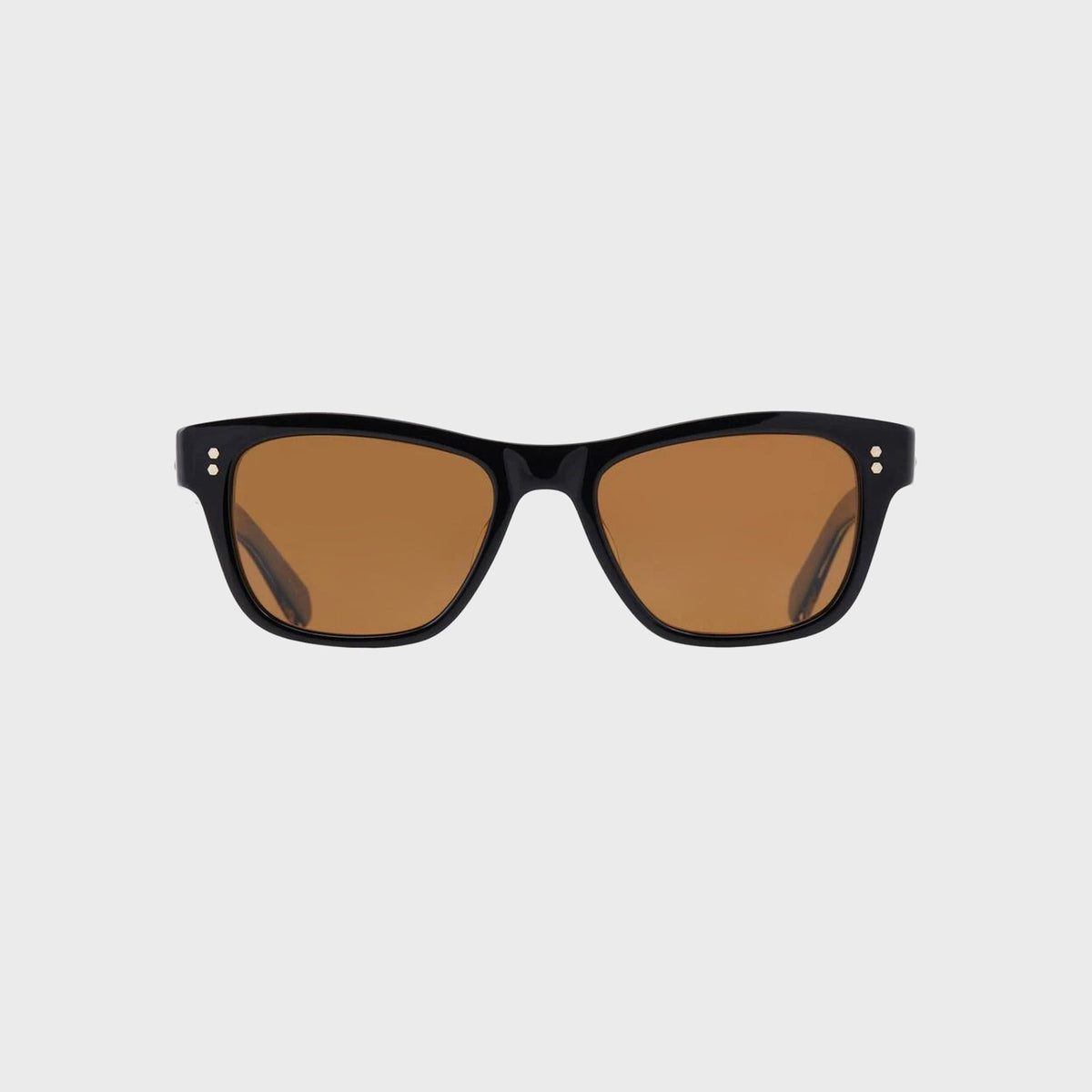 Garrett Leight Mr. Leight Damone Sunglass - Black Gunmetal / Mojave Brown Polar