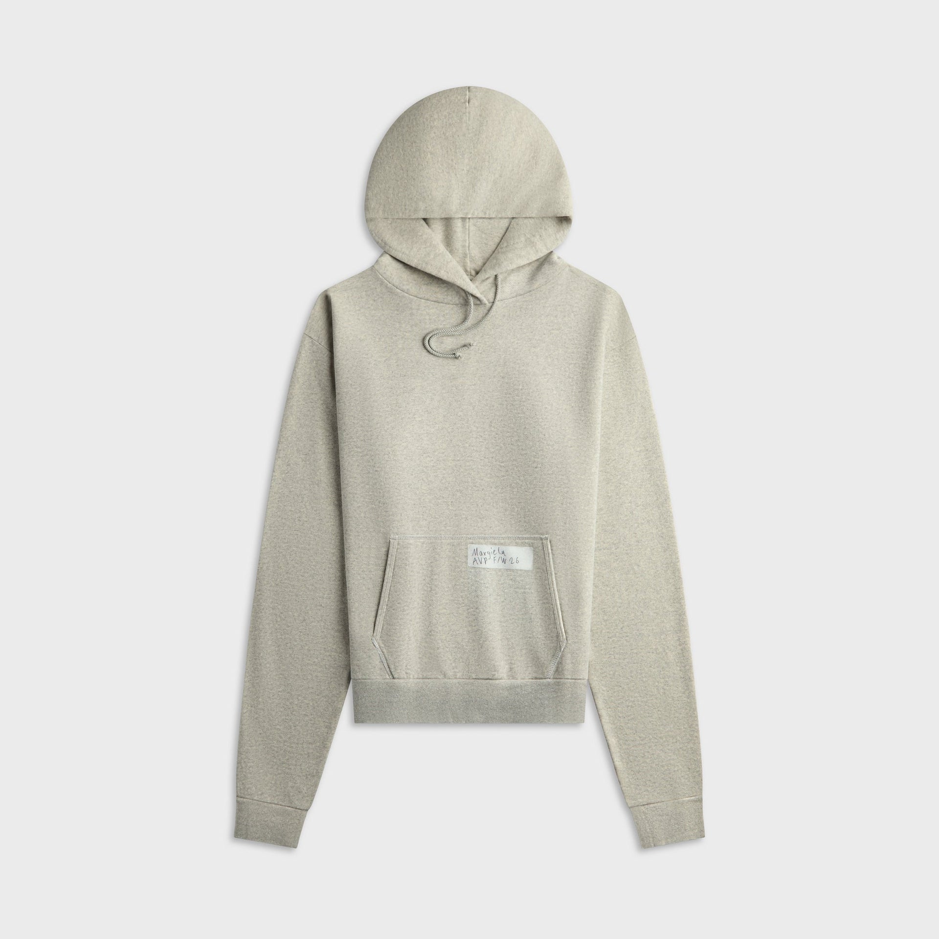Maison Margiela Graphic Patch Hoodie - Grey Melange