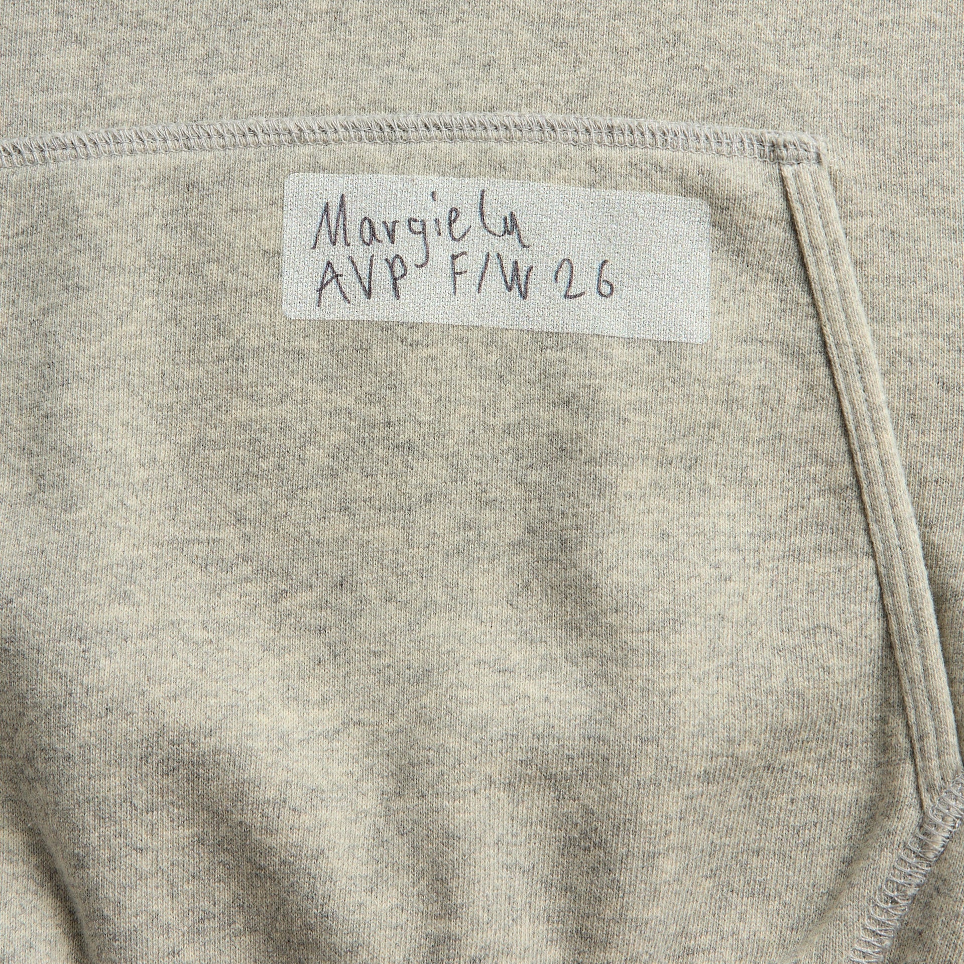 Maison Margiela Graphic Patch Hoodie - Grey Melange