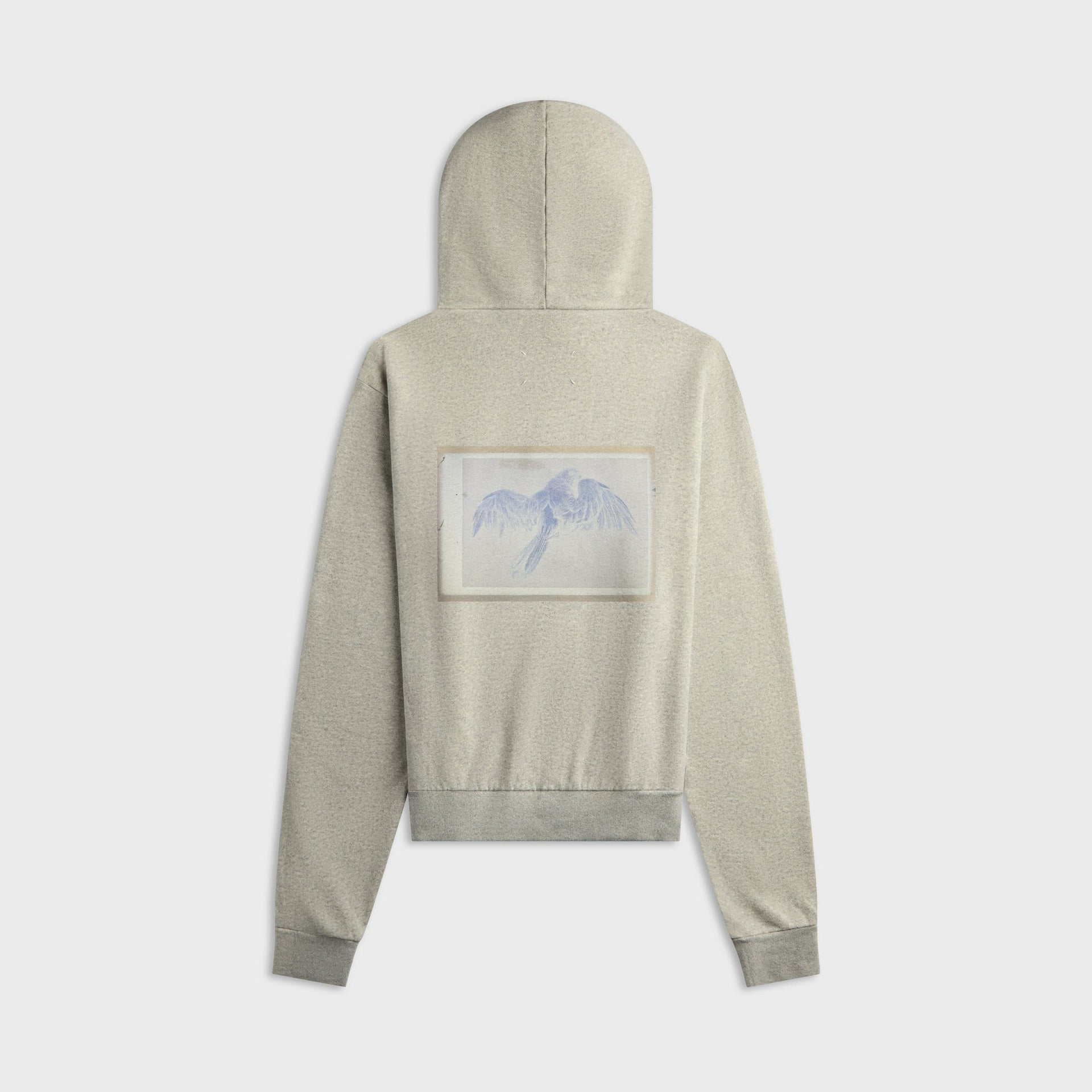 Maison Margiela Graphic Patch Hoodie - Grey Melange