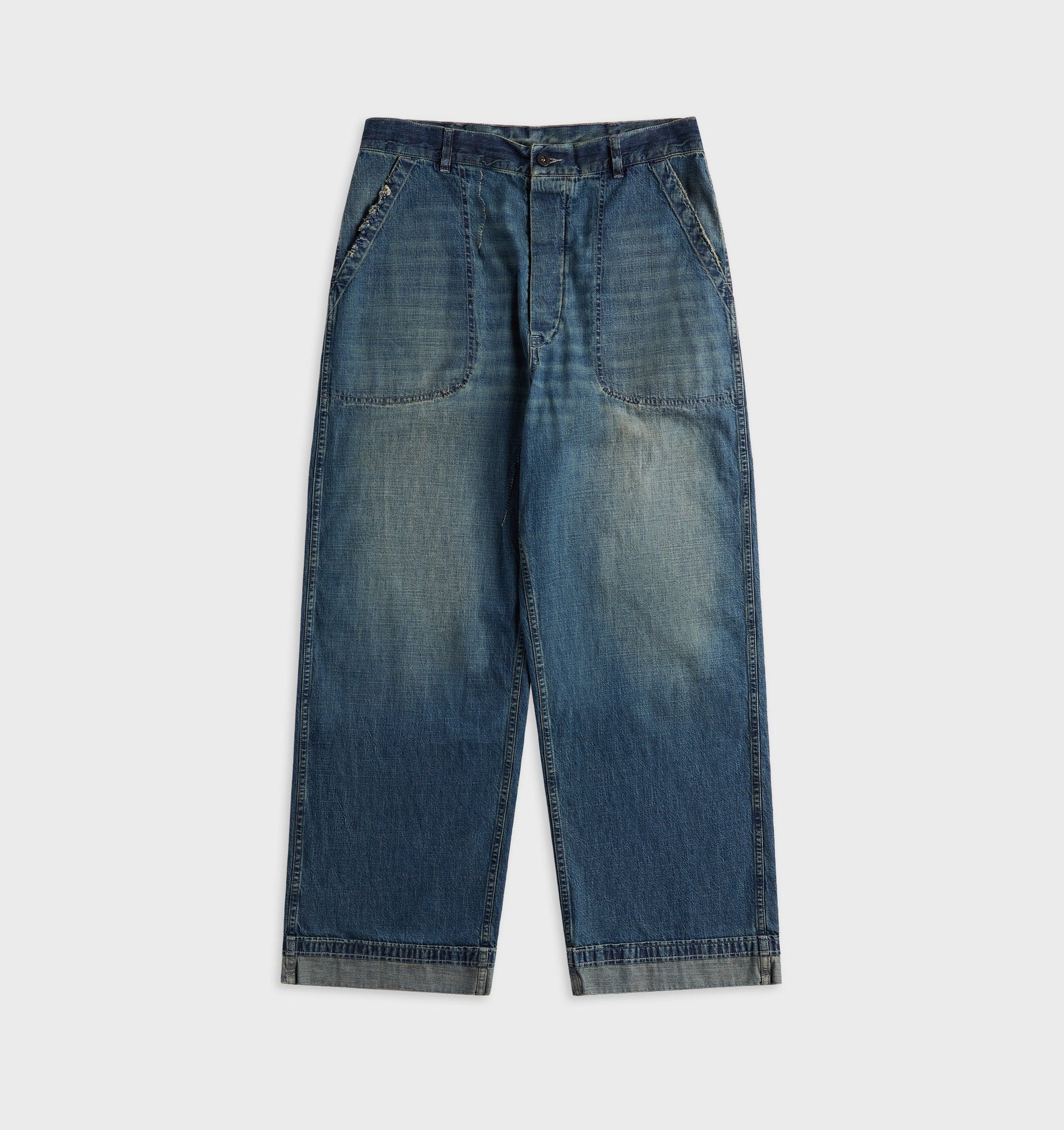 Maison Margiela Wide-Leg Jeans - Washed Blue