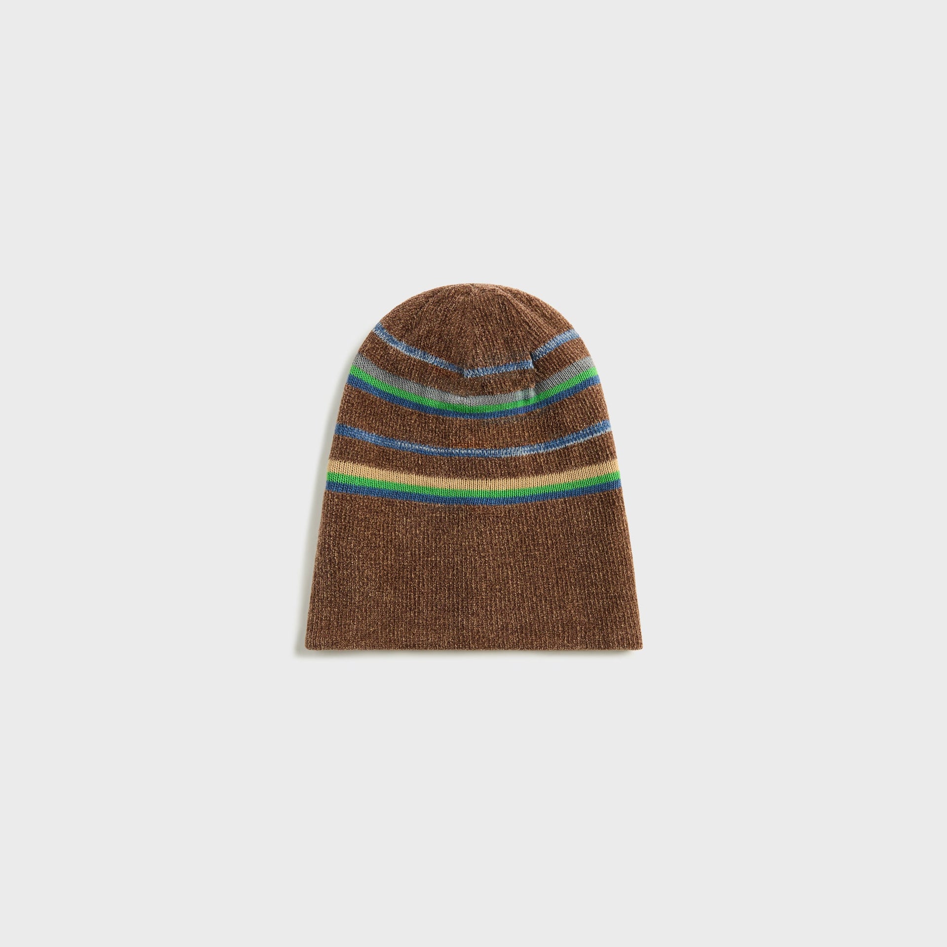 Maison Margiela Striped Knit Beanie - Blue / Grey