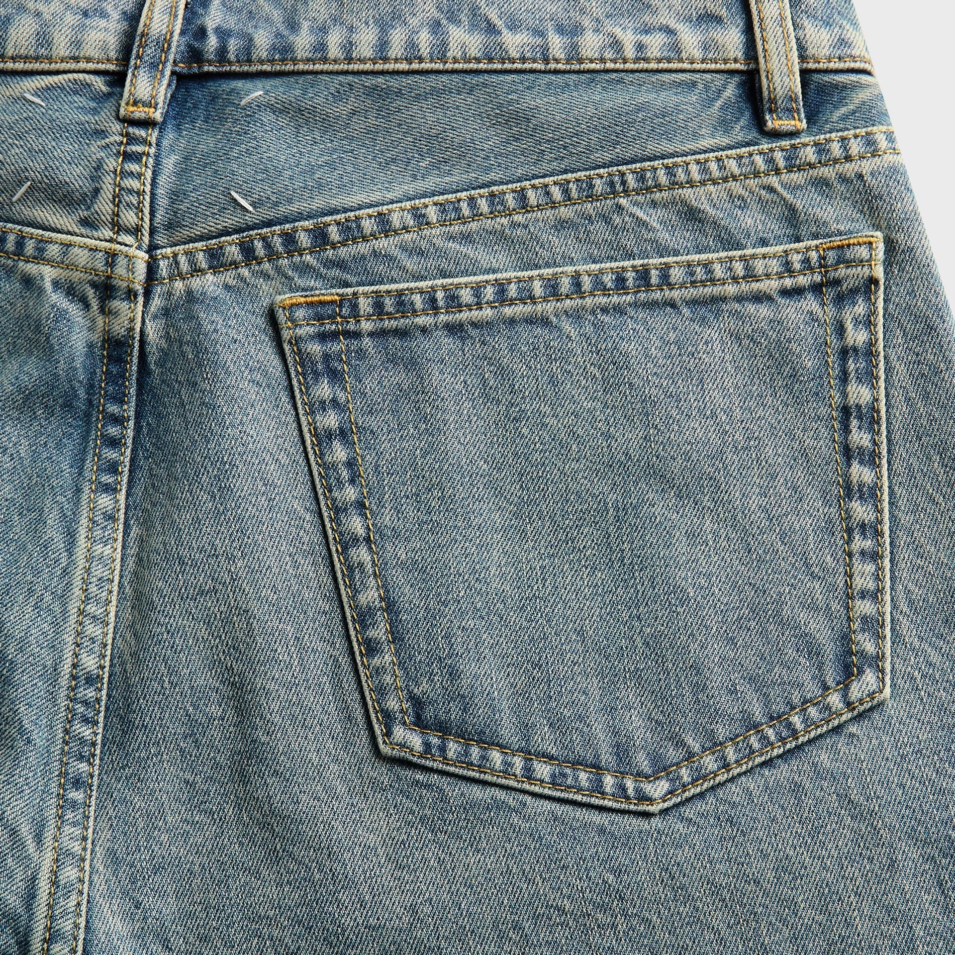 Maison Margiela Taped Waist Straight Leg Jean - Iced Blue