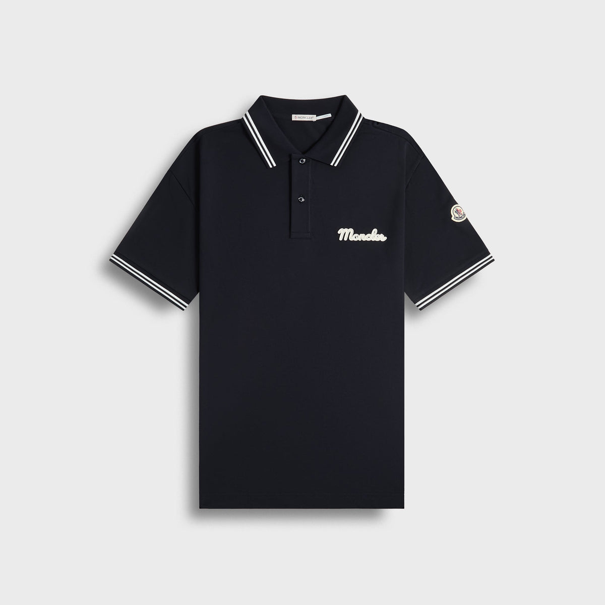 Moncler Logo Polo in Navy